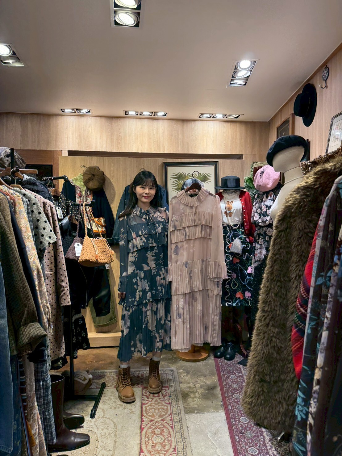 KM5235 荷葉邊花圖案百褶蛋糕裙