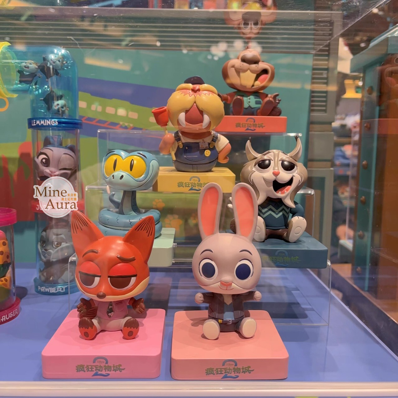 動物方城市 Zootopia 迷你 搖頭 公仔 擺飾品 盲選盒 盲盒 -上海迪士尼樂園