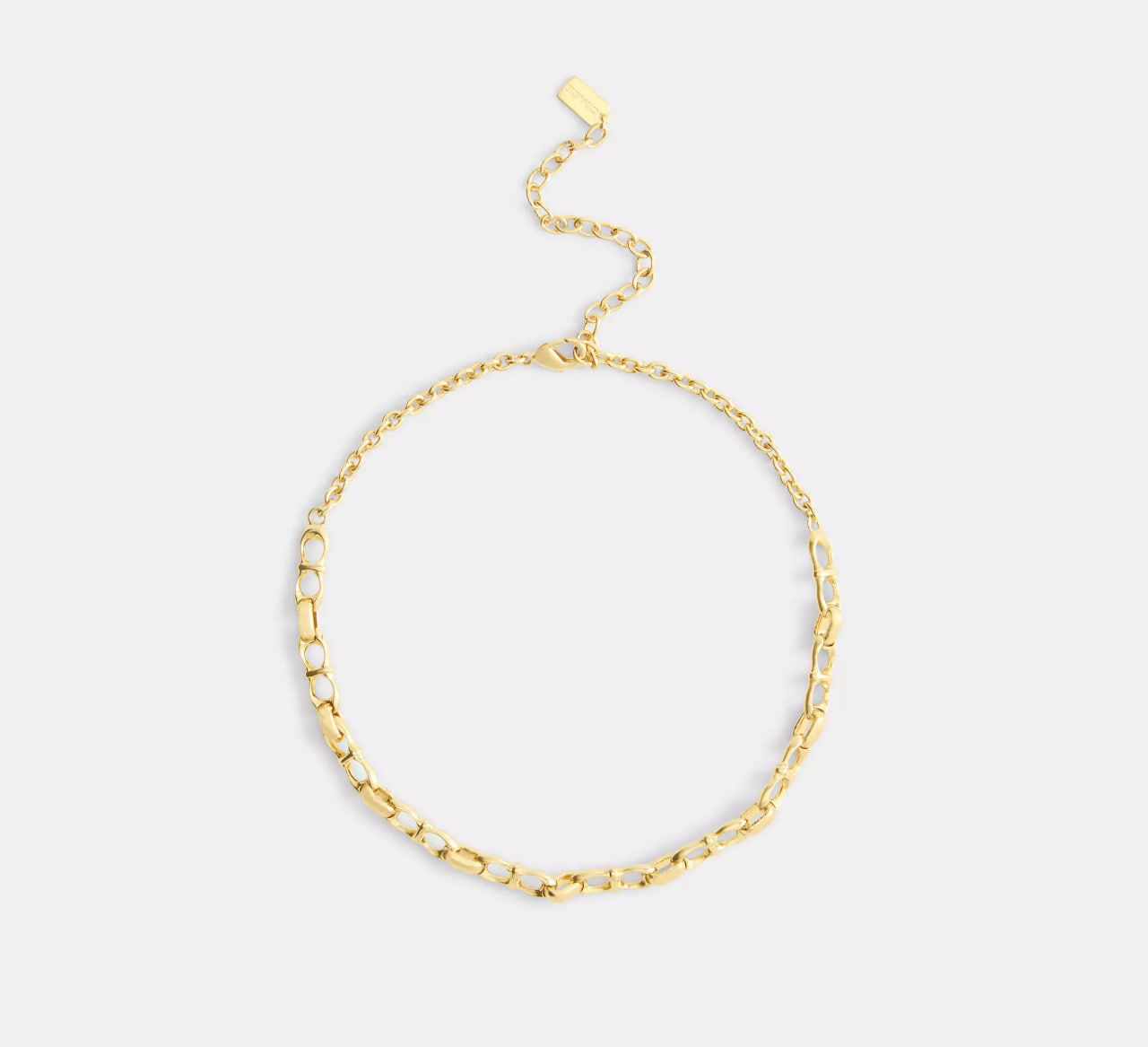 [U] COACH GOLD CCU48 SIGNATURE CHAIN LINK NECKLACE, 889295699669 (UCO189)