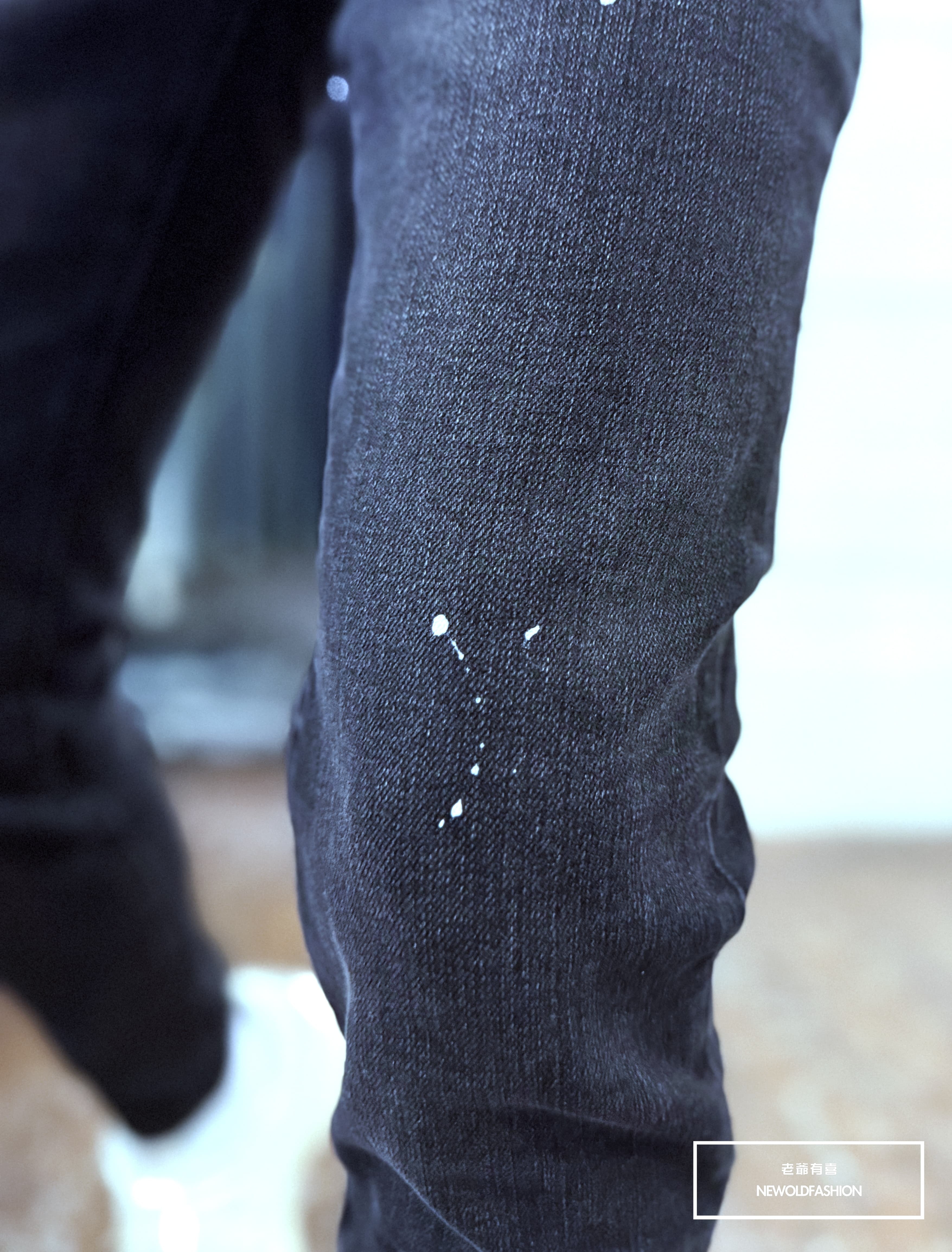 『新品上市』重磅白漆車縫破壞小直筒(NOF25111575)