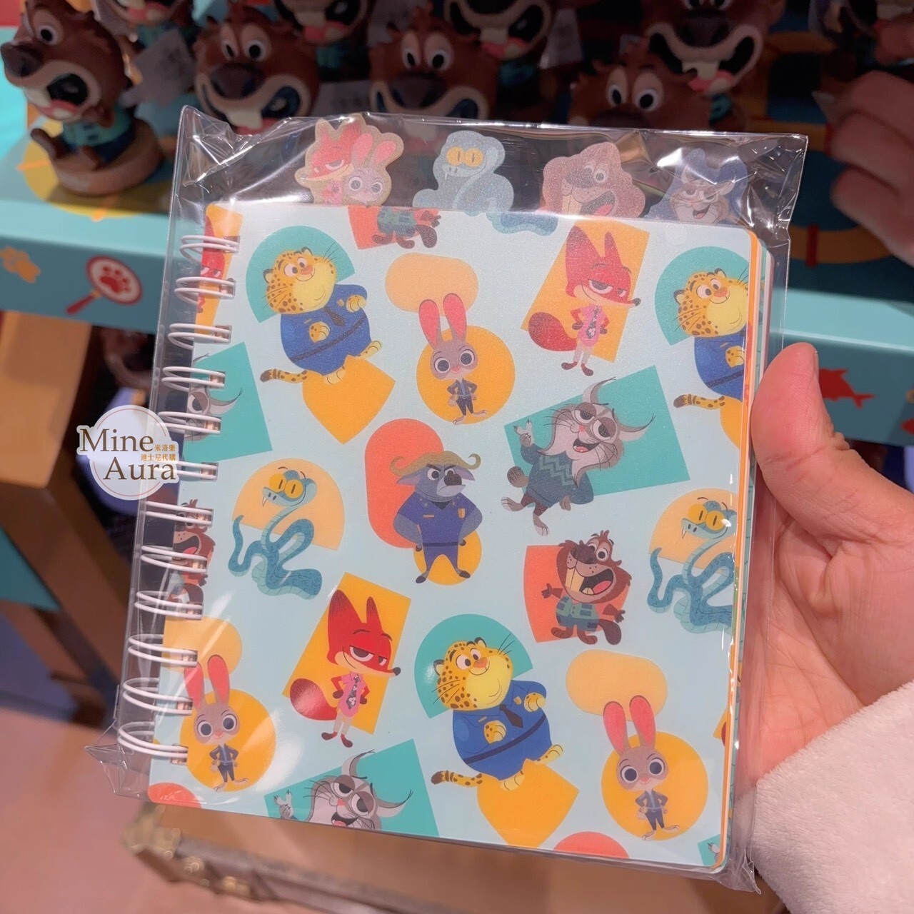 動物方城市 Zootopia 圖案 筆記本 記事本 -上海迪士尼樂園