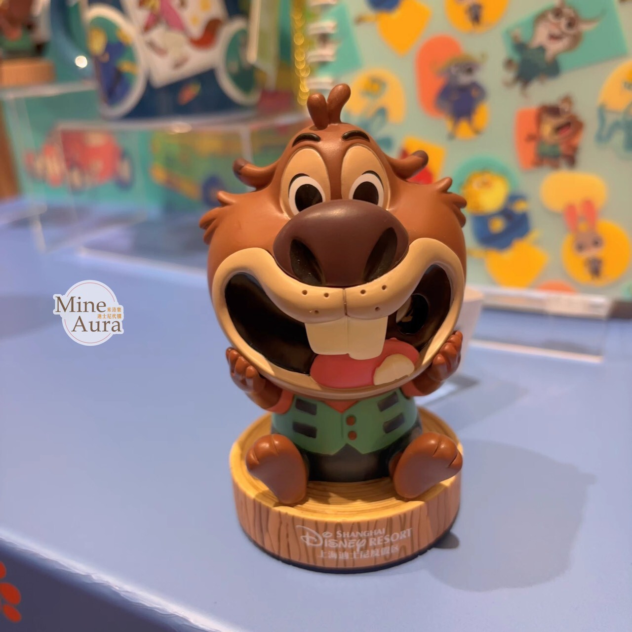聶狸寶 Nibbles 河狸 公仔造型 擺飾品 削筆器 文具用品 動物方城市 Zootopia -上海迪士尼樂園