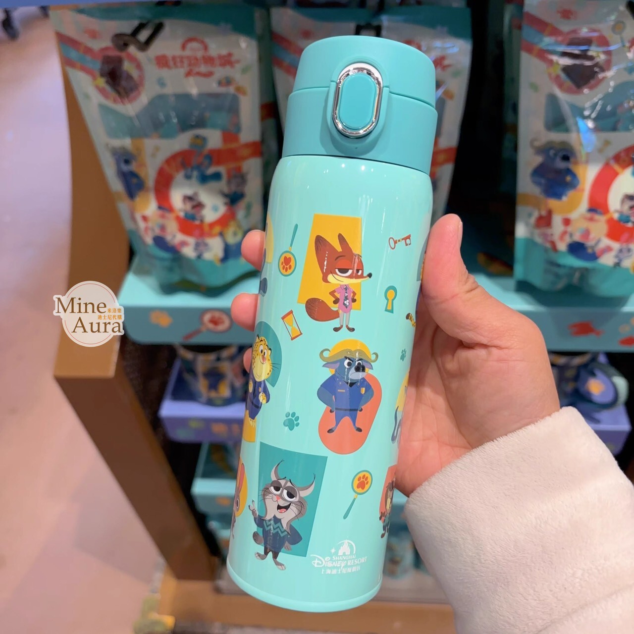 動物方城市 Zootopia 圖案 保溫瓶 水壺 -上海迪士尼樂園