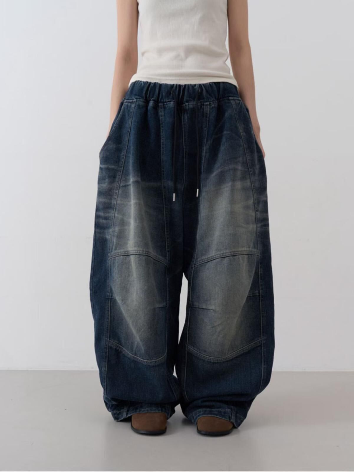 洗水鬆身牛仔褲 P3208