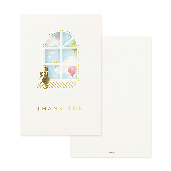 藍天 造型花窗卡片｜MIDORI 日本