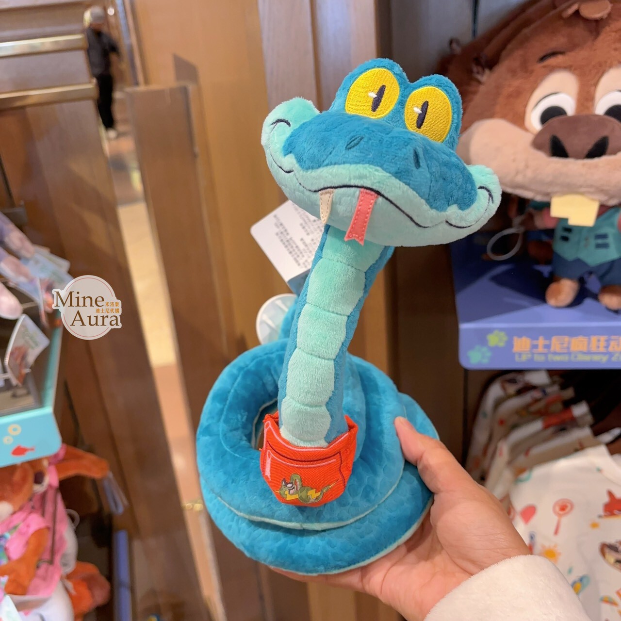 佘蓋瑞 Gary De'Snake 蛇蛇 娃娃 玩偶 動物方城市 Zootopia -上海迪士尼樂園