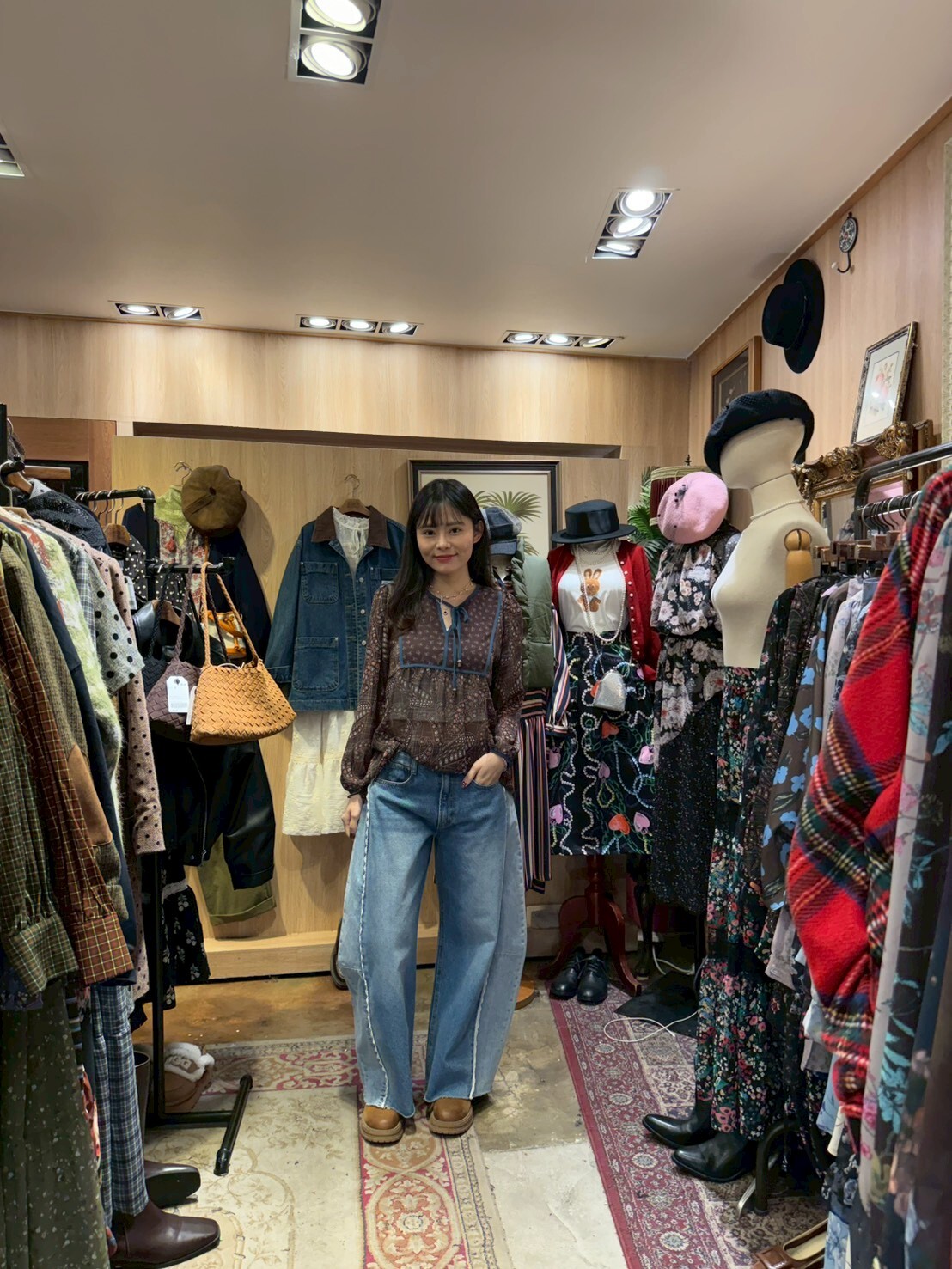 KM5256 低腰外縫線廉刀牛仔褲 (S/M/L)