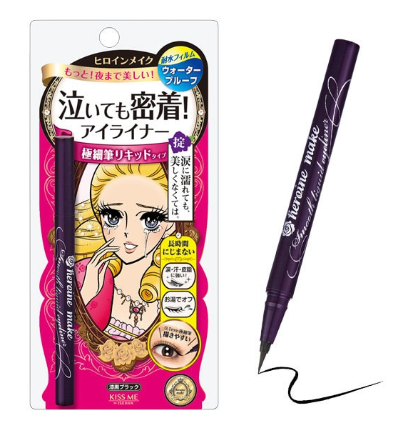 花漾美姬 絲滑濃黑眼線液 0.4ml #01 黑色 [平行進口]