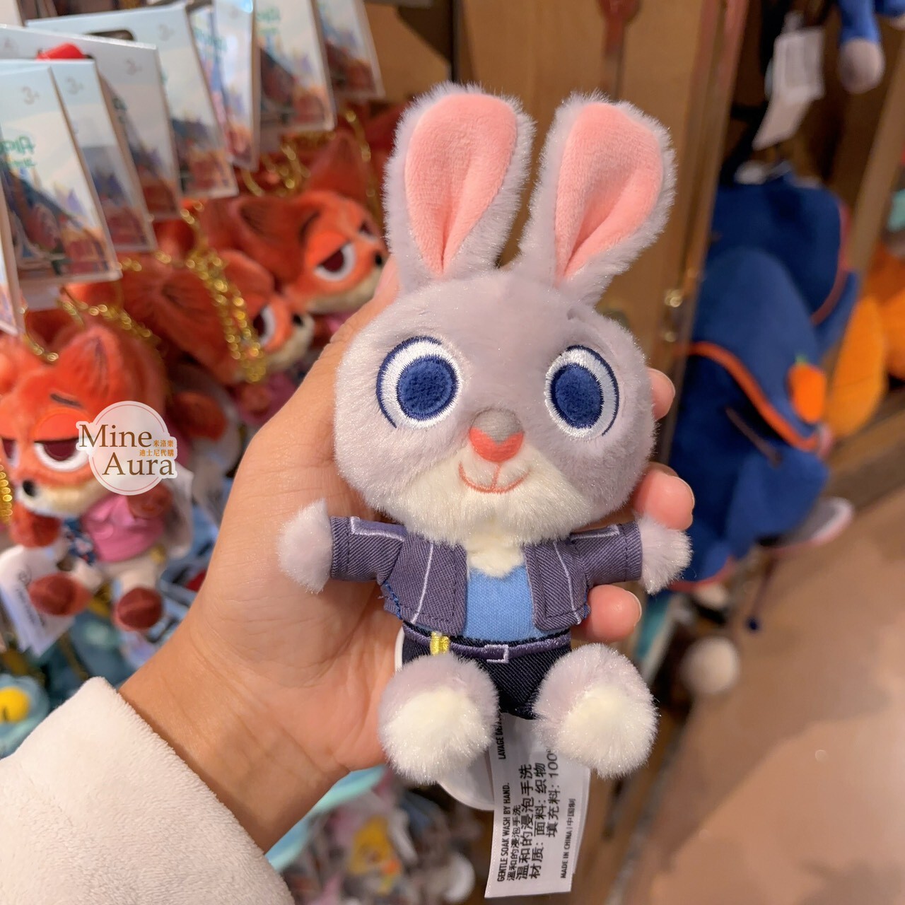 動物方城市 Zootopia 經典角色 絨毛 造型 鑰匙圈 吊飾 -上海迪士尼樂園