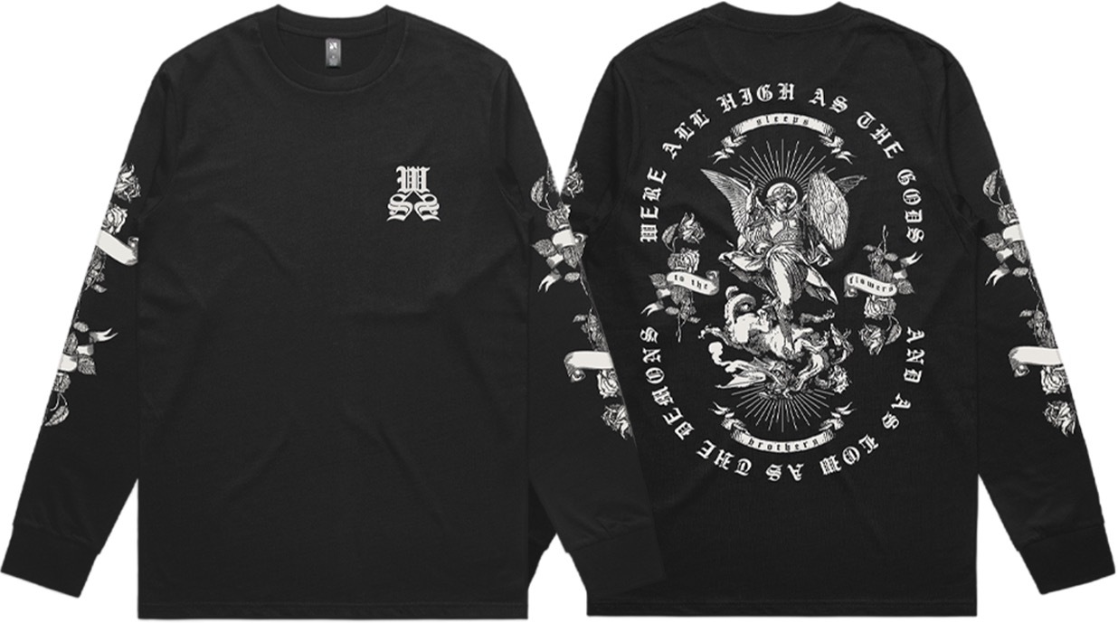 【While She Sleeps】TO THE FLOWERS BLACK LONGSLEEVE