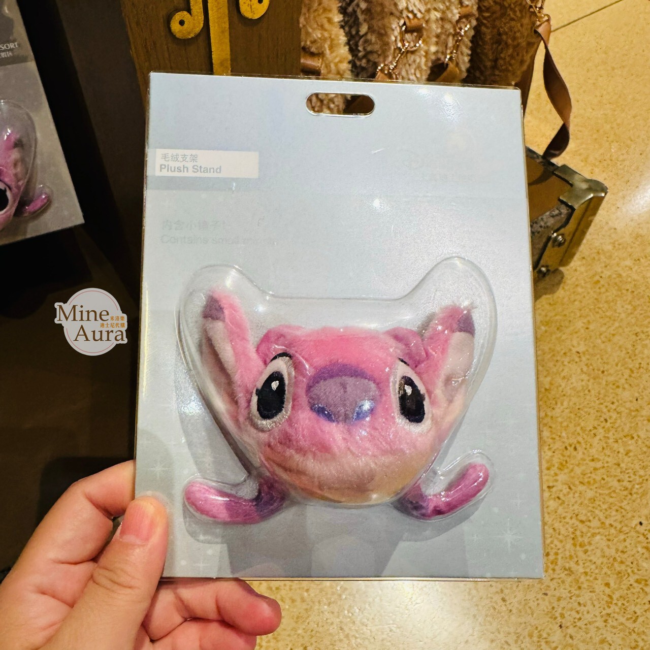 安琪拉 Angel 立體大頭 絨毛 大頭 造型 手機支架 3C用品 星際寶貝 Lilo & Stitch -上海迪士尼樂園