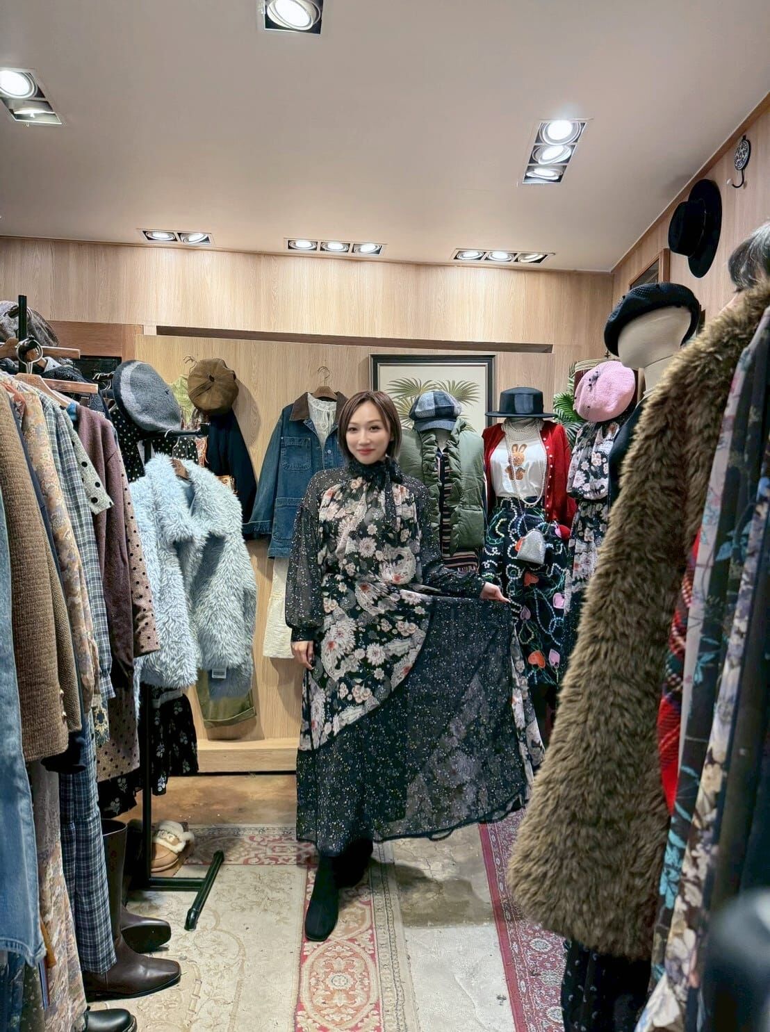 KM5202 印花點點雪紡恤衫