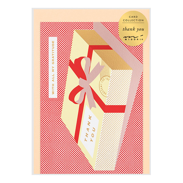禮物 彩色金箔卡片｜MIDORI 日本