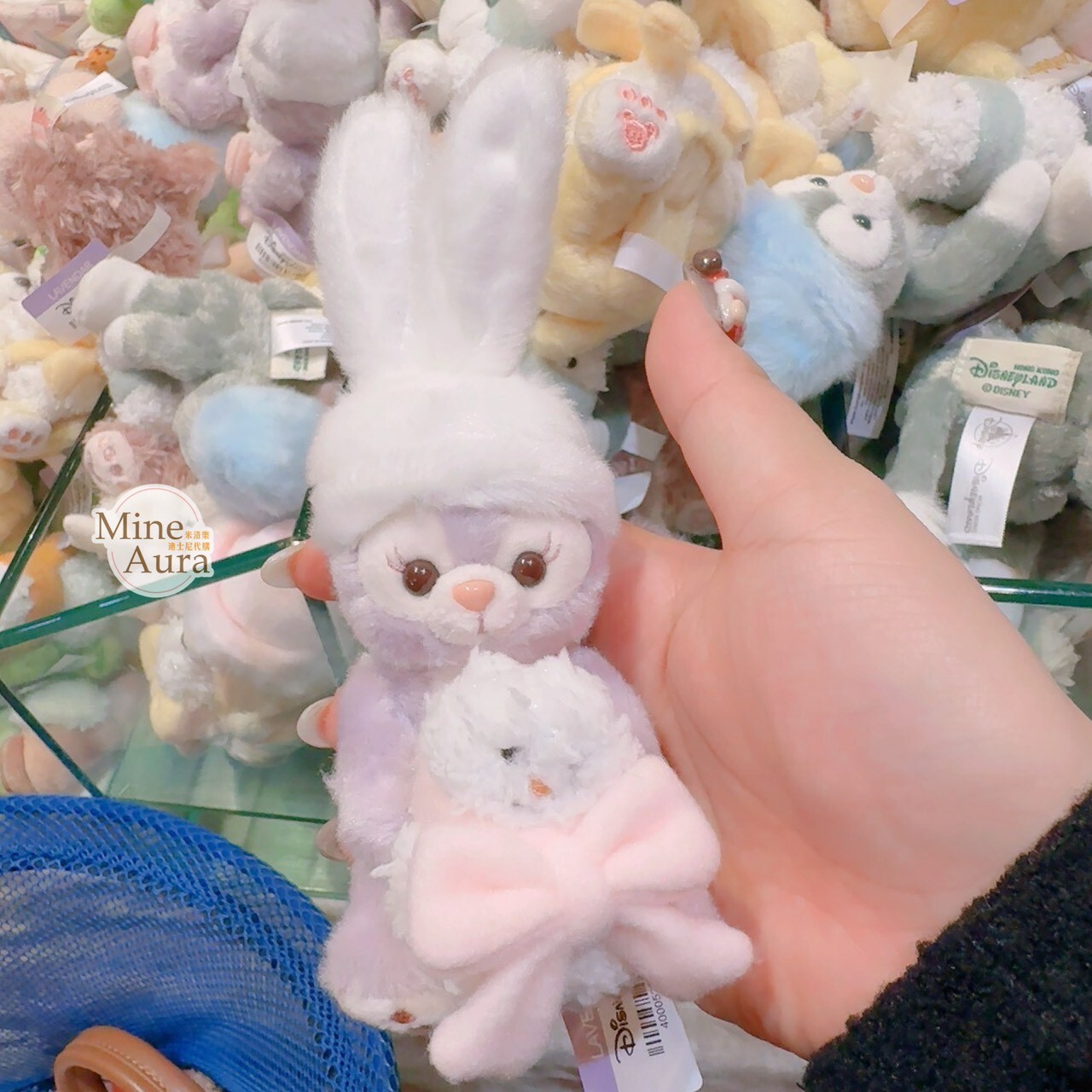 冬日暖洋洋 達菲 Duffy 與好友 史黛拉露 星黛露 StellaLou 絨毛 鑰匙圈 吊飾 -香港迪士尼樂園