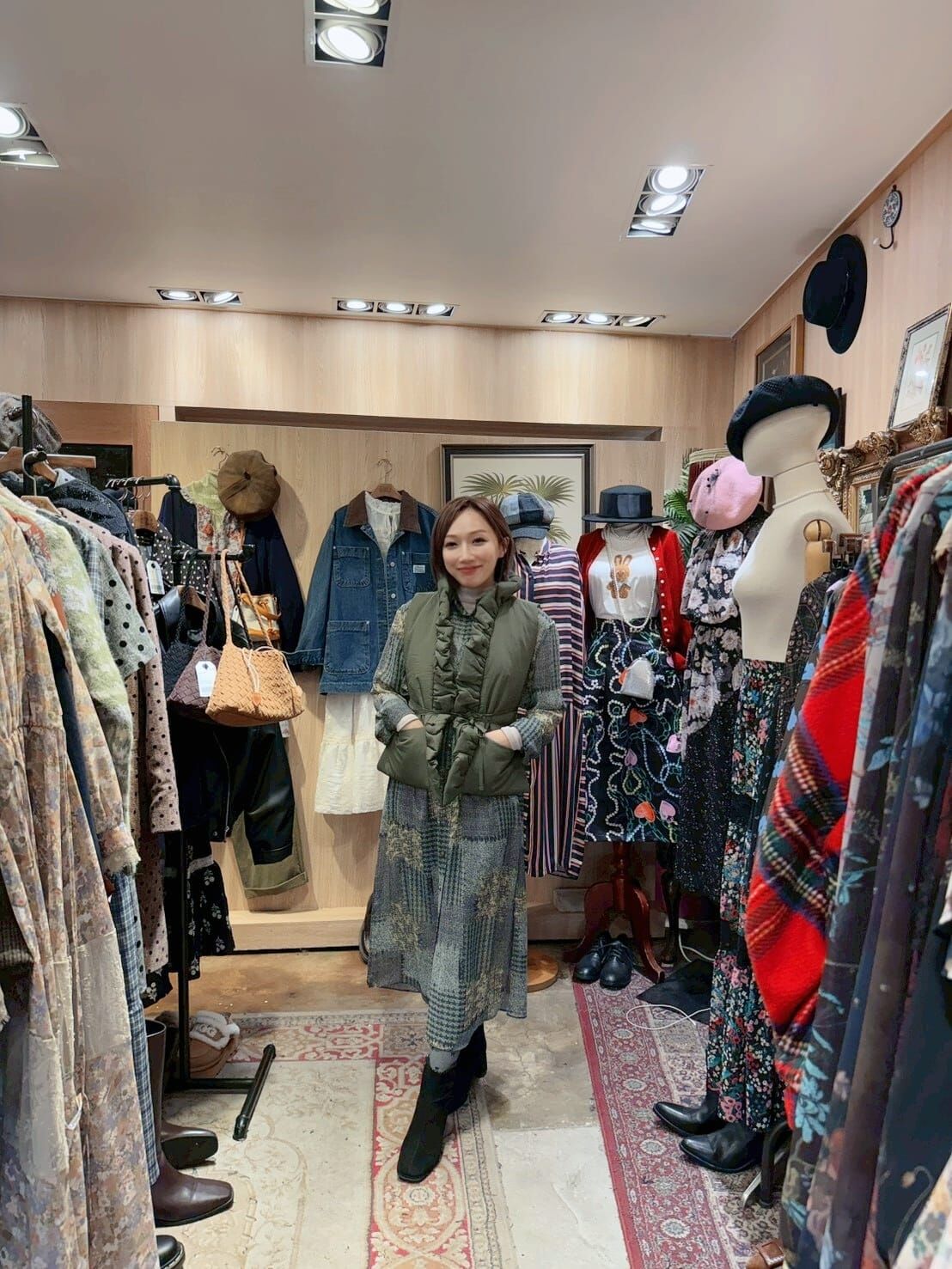 KM5254 荷葉邊圍巾領間棉背心