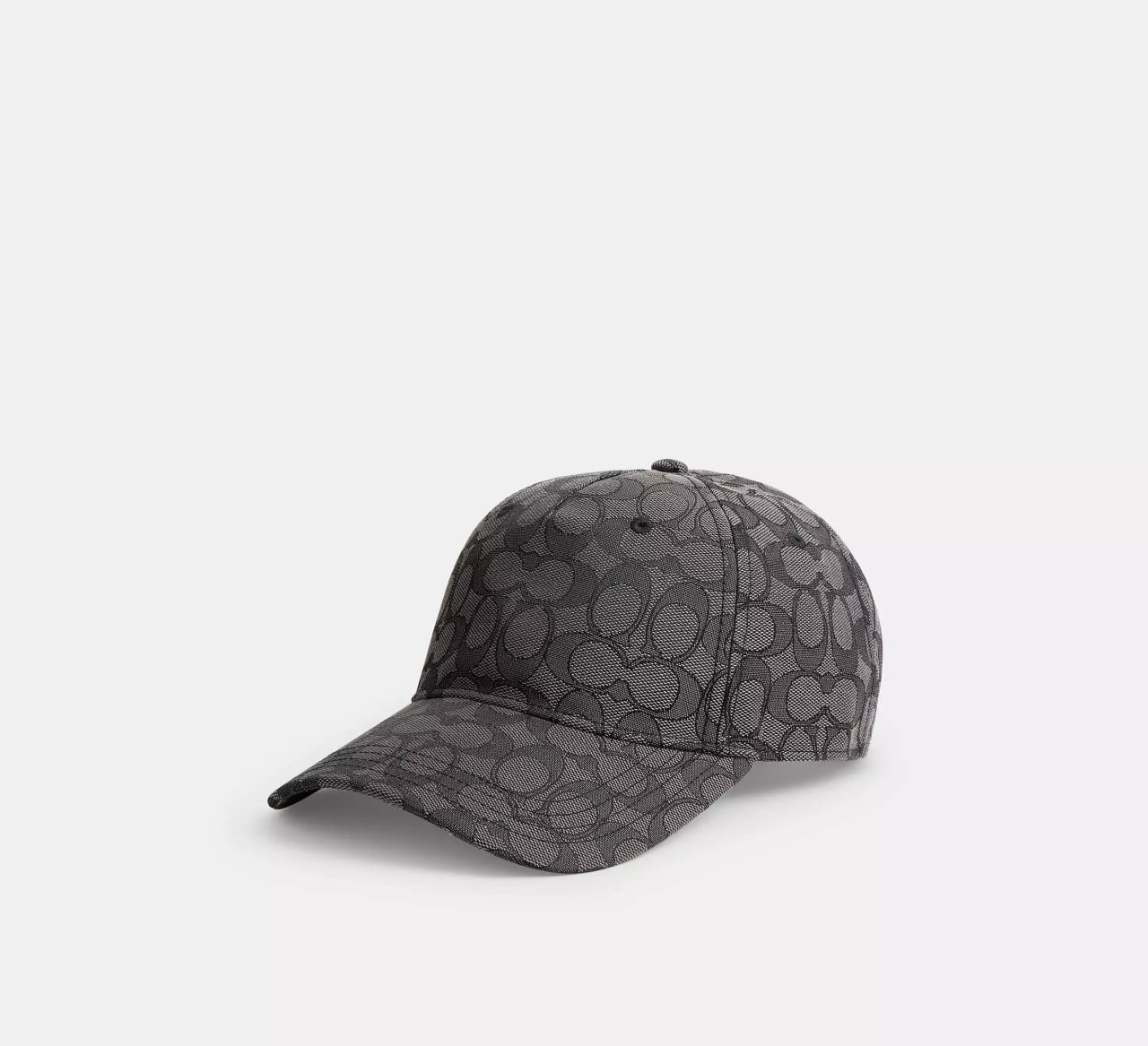 [U] COACH CHARCOAL CCN92 SIG C JACQUARD BBALL HAT, 198654031362 (UCO220)