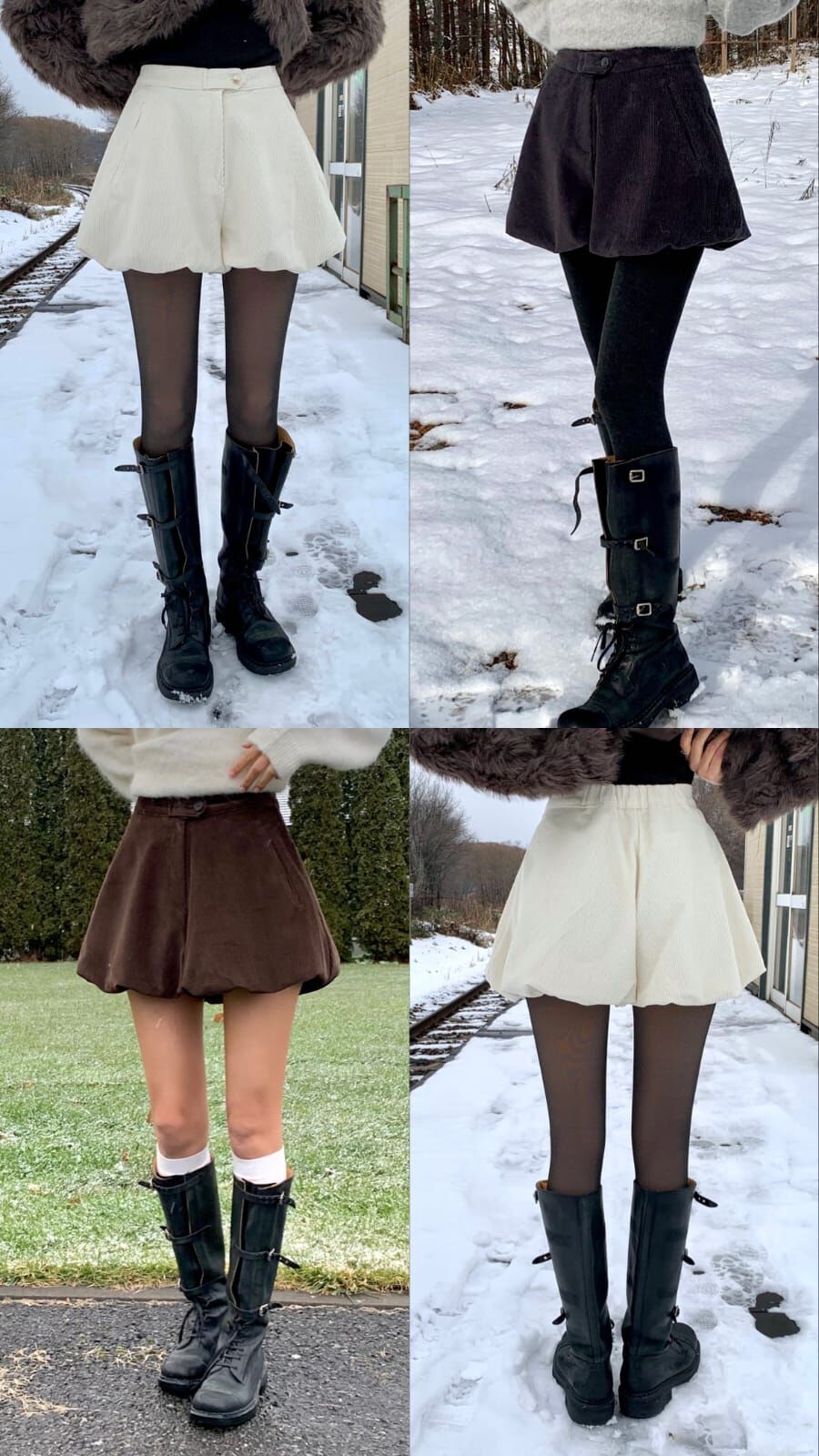 OB5237 燈芯絨泡泡短褲 *特價* (優惠碼同充值購物金不適用)