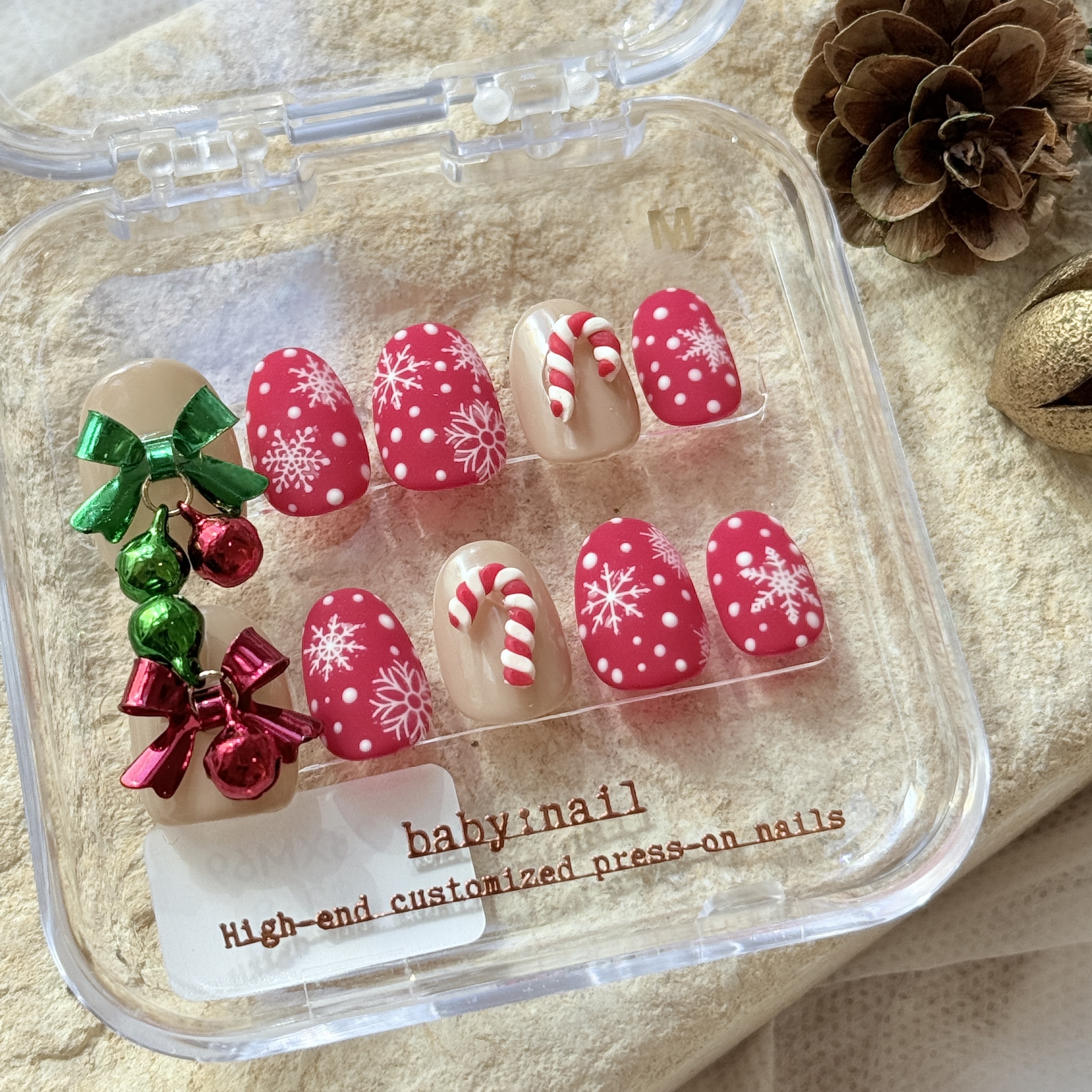 baby:nail ︳Christmas Snowy Red