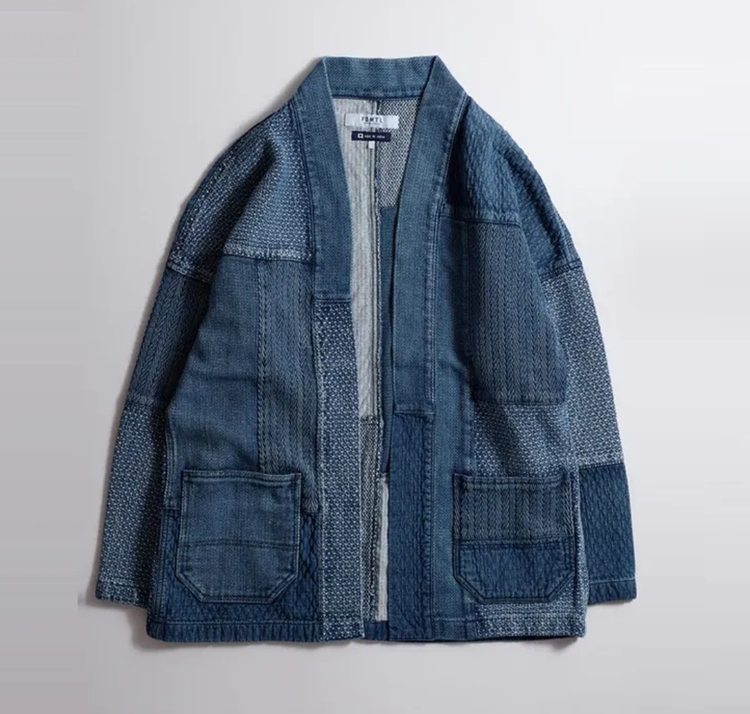 ON SALE: FDMTL JAPAN PATCHWORK HAORI JACKET 3 YEARS WASH - PRE ORDER ITEM (預訂中)