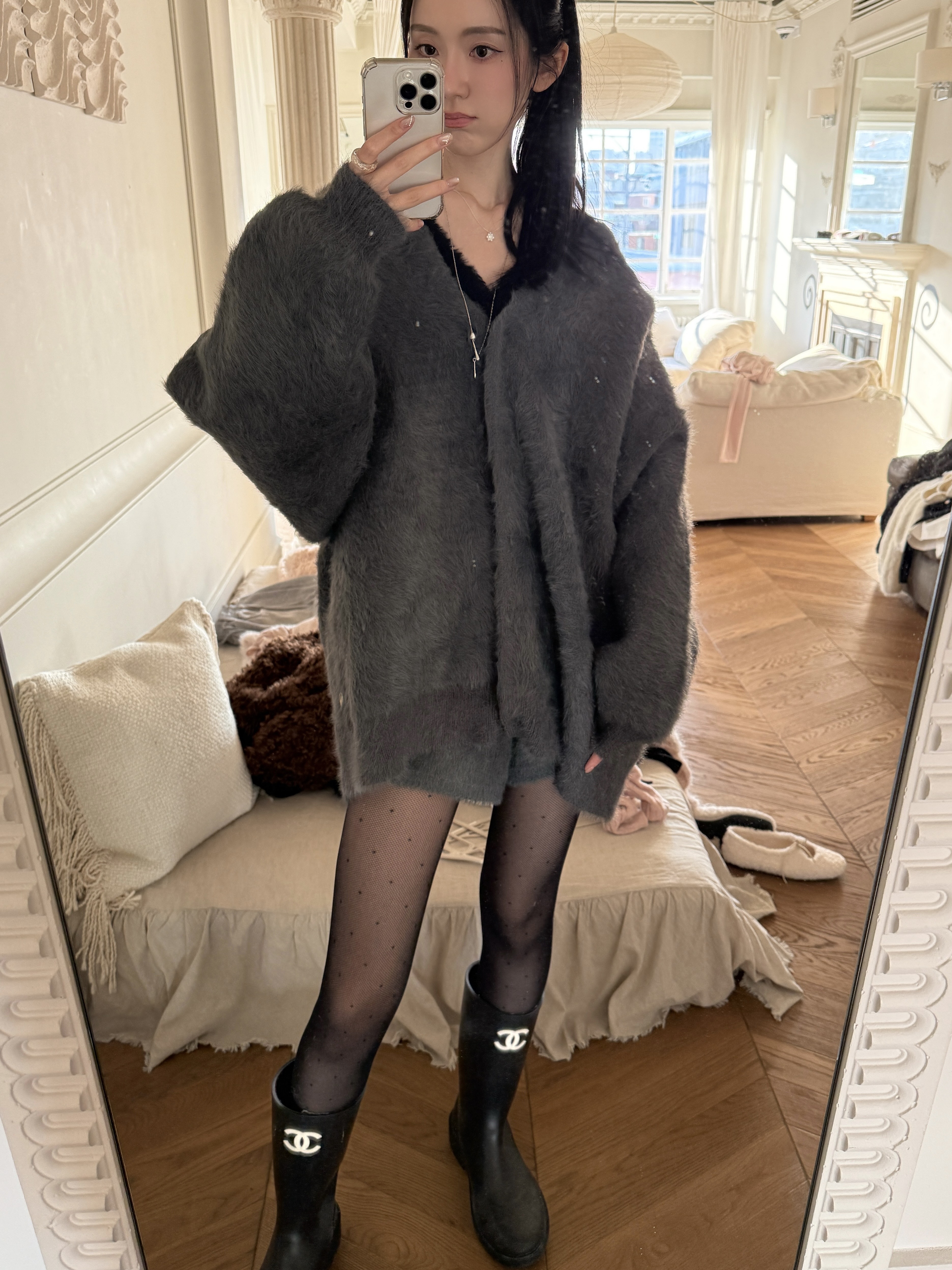 A23 白玫瑰庭園圓點絲襪