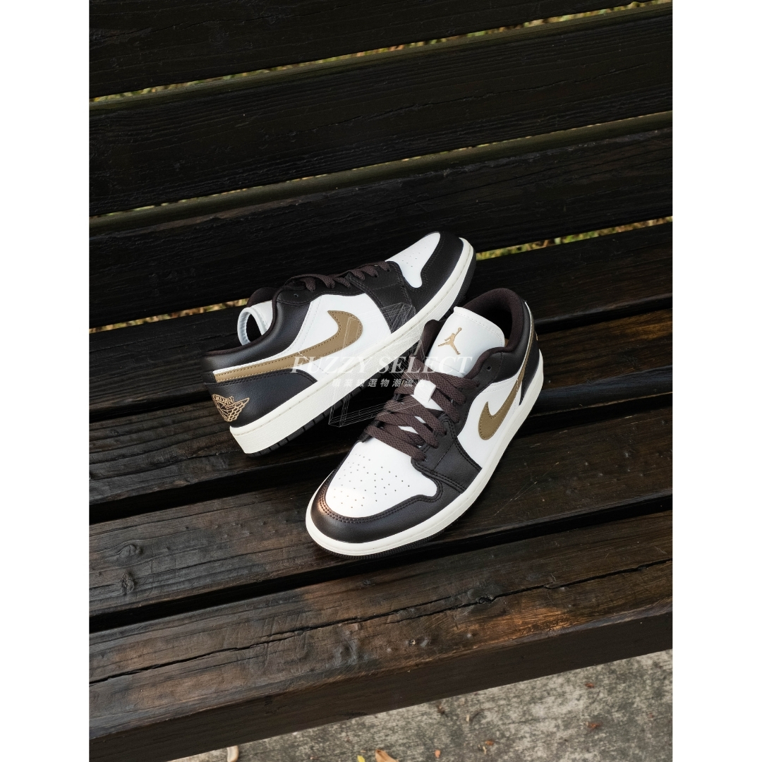 【逢甲 FUZZY】W Air Jordan 1 Low "Shadow Brown" 摩卡 棕金 DC0774-200