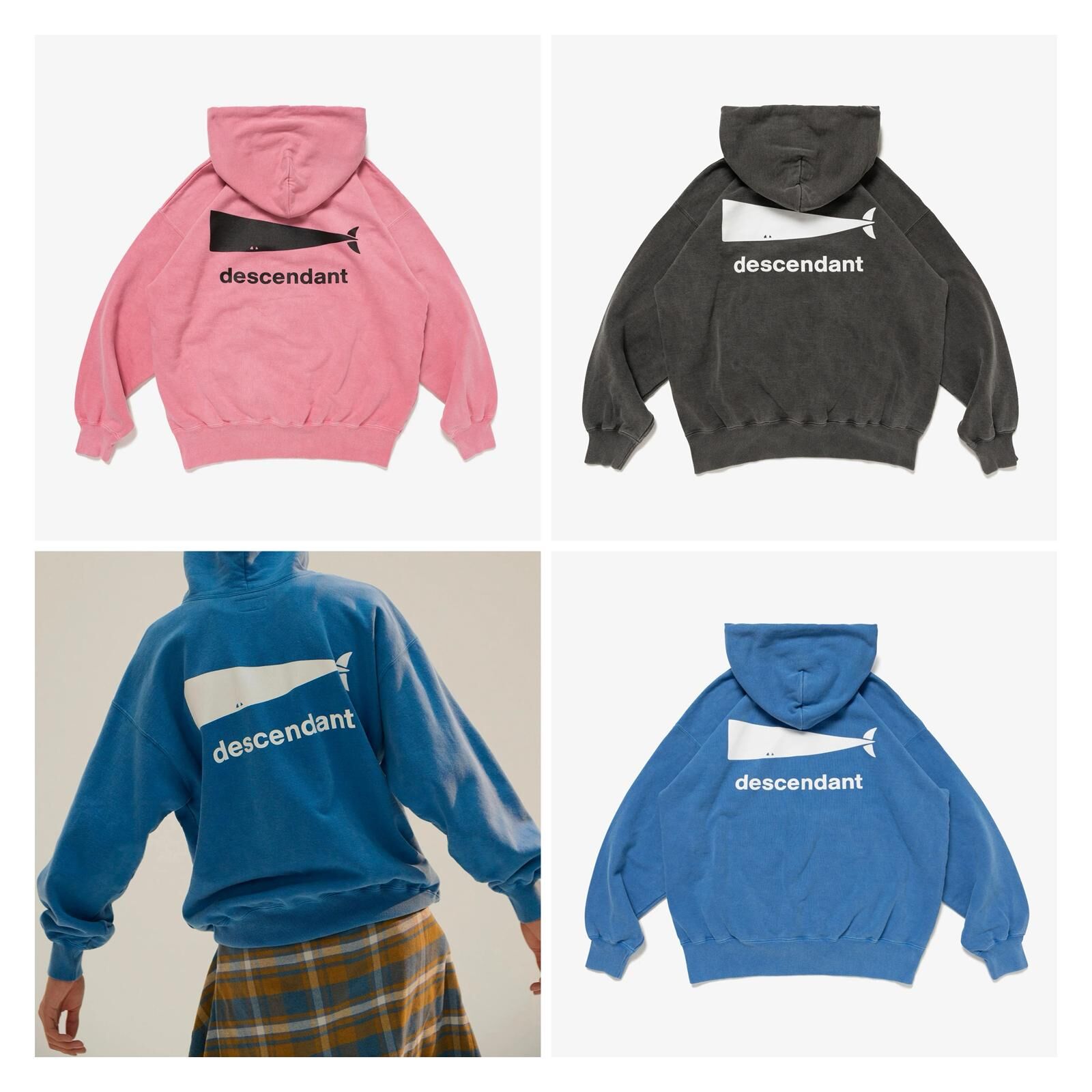 現貨|DESCENDANT CACHALOT HOODY PIGMENT DYE 252ATDS-CSM02