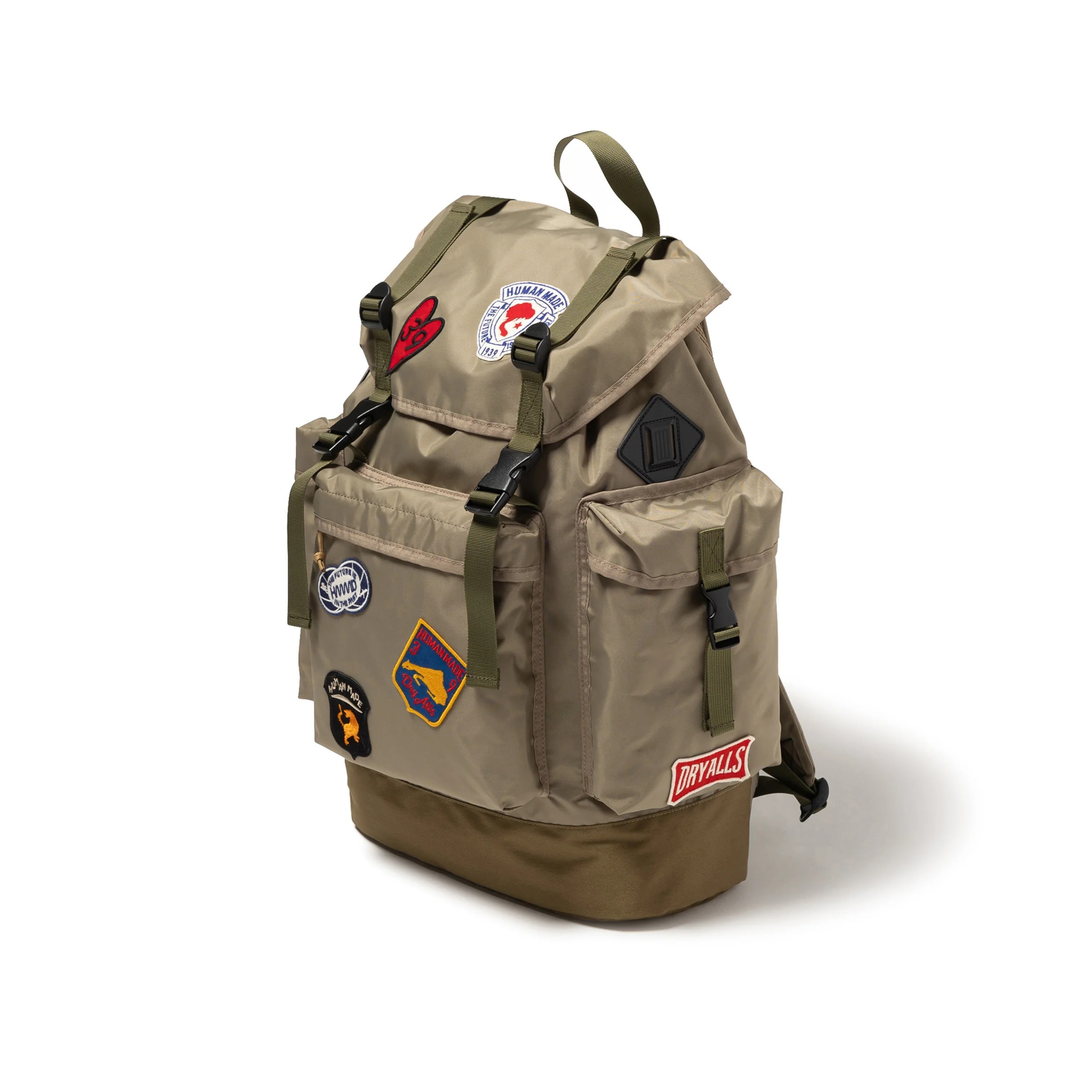 2025AW HUMAN MADE BACKPACK 軍事風 布章 後背包 現貨 HM30GD015