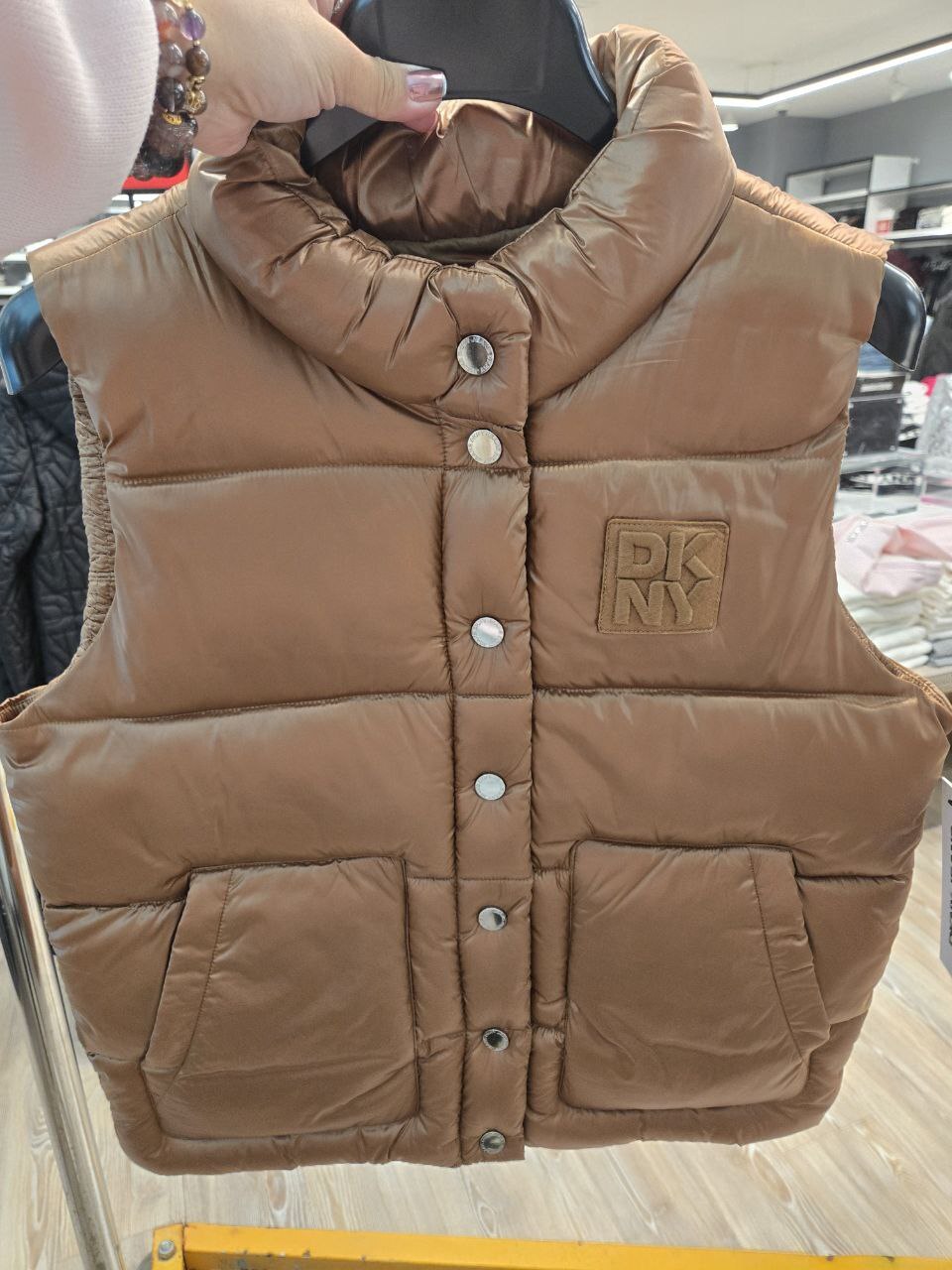 [U] DKNY BROWN WOMEN'S WINTER JACKET, DJ5V7007-OF4 (UD225)