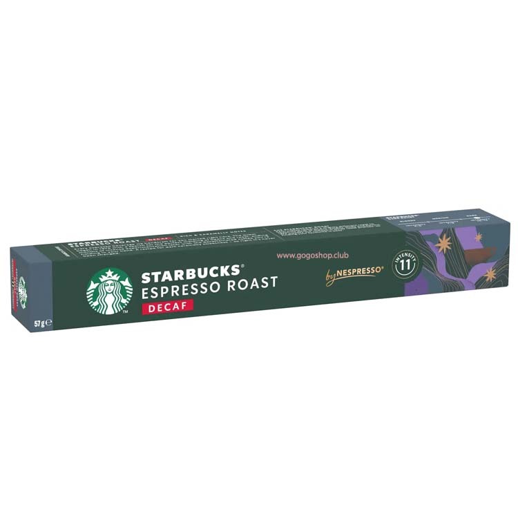 Starbucks Espresso Decaf 特濃低因咖啡膠囊 (10粒裝) 深度烘焙