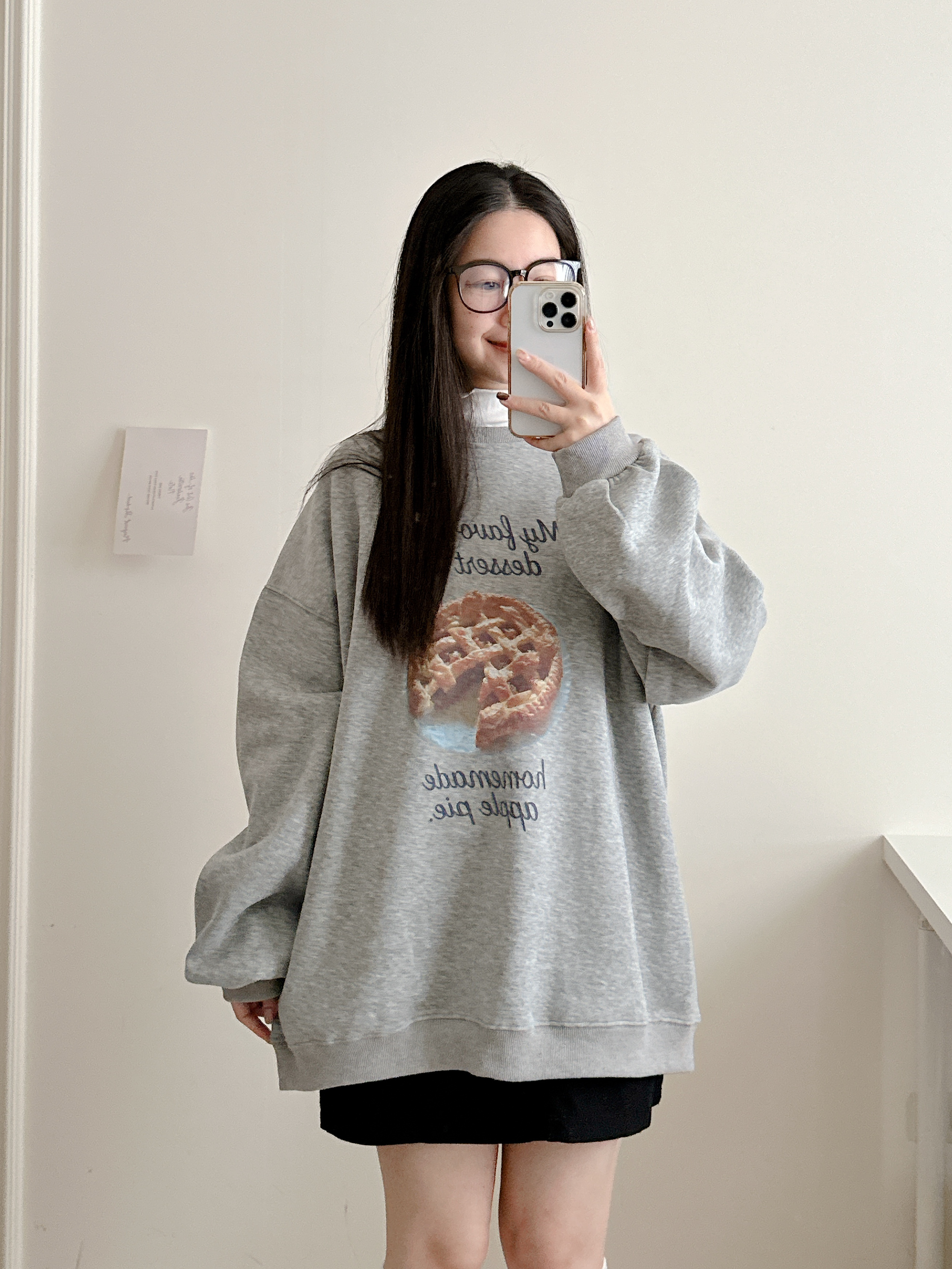 現貨🚚小編私推😍美式休閒寬大蘋果派大學t💕共5色