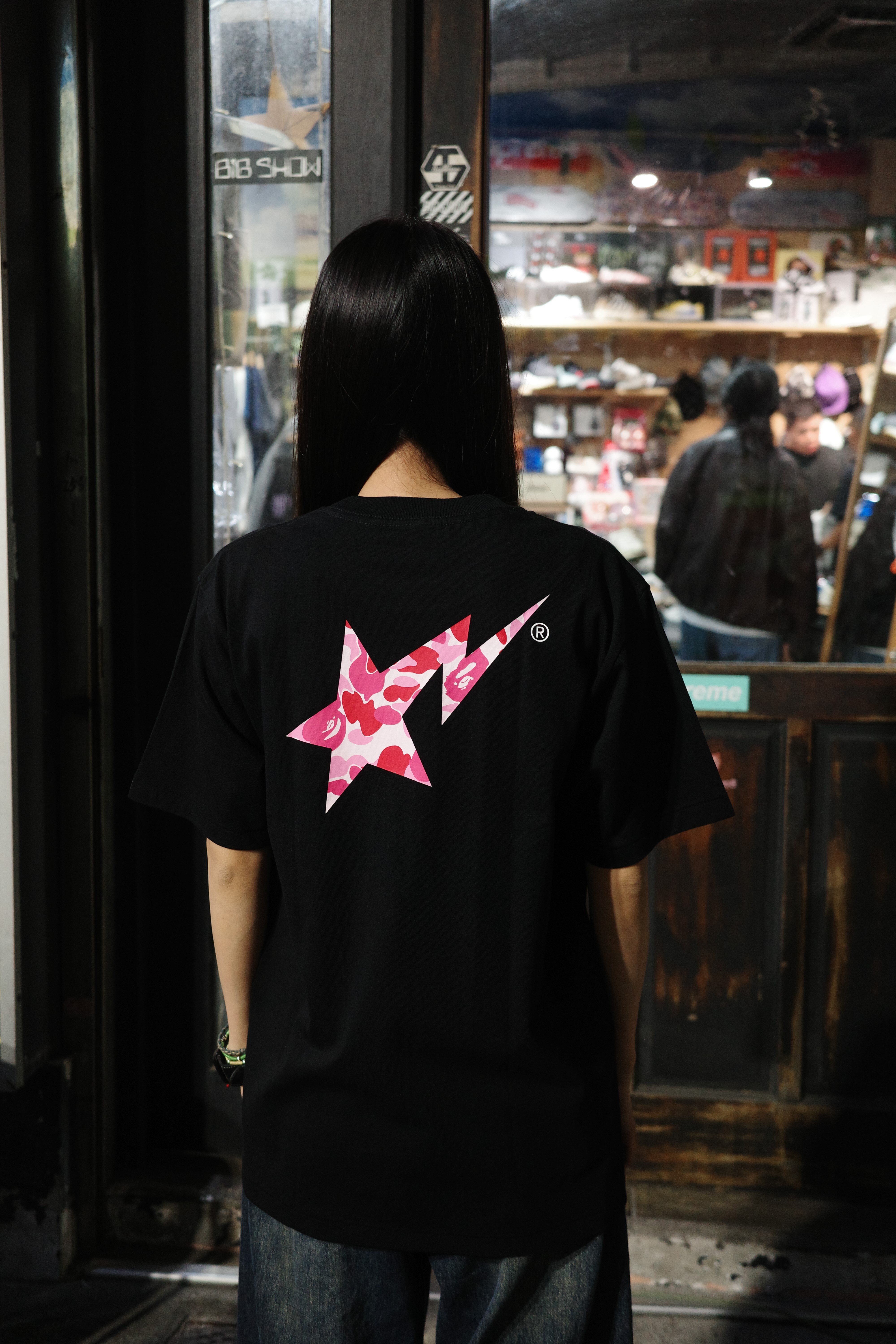 Bape FW25 ABC CAMO系列 粉迷彩Logo印花圓領短袖TEE 1L80-110-008