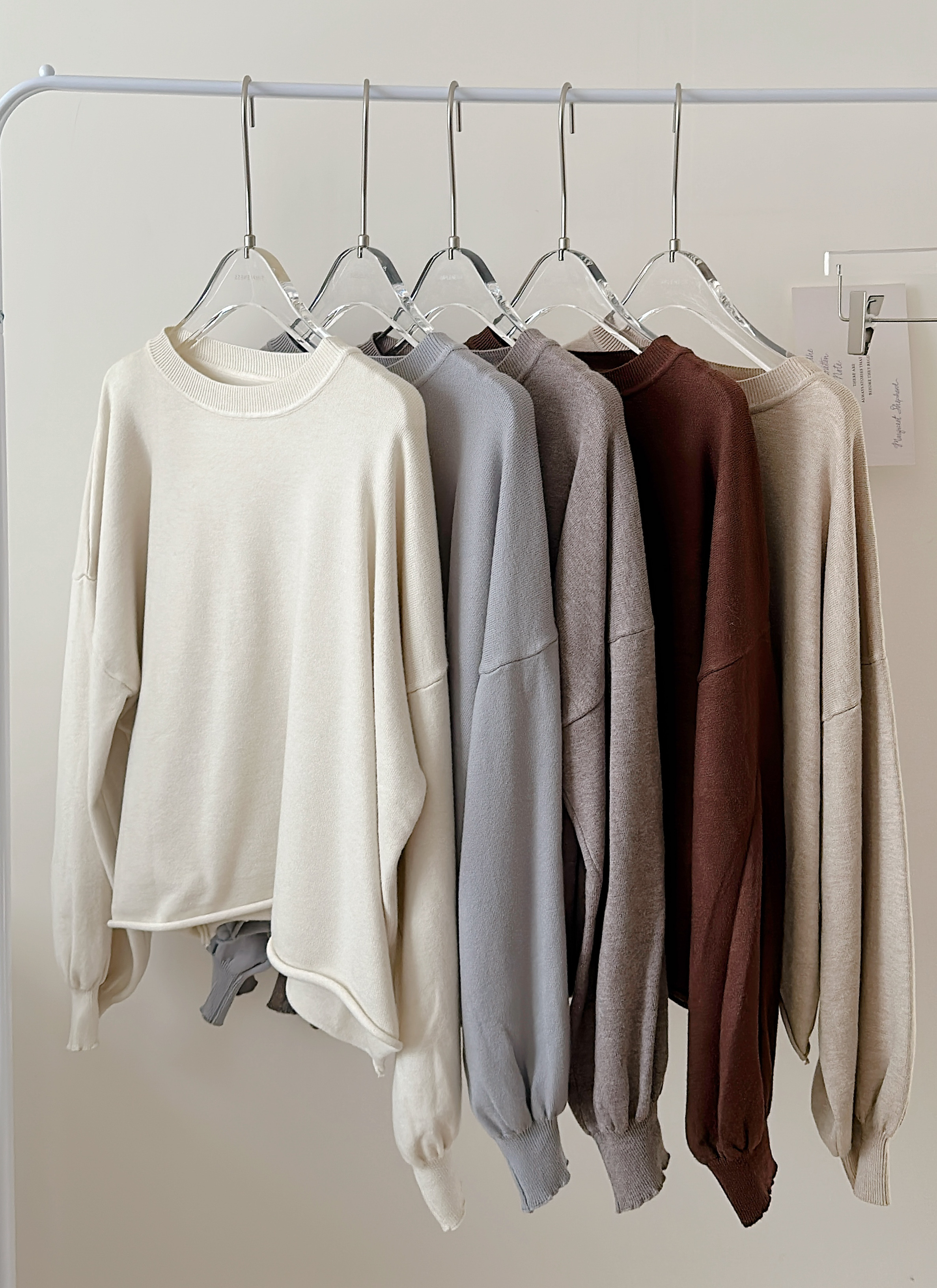 部份現貨🚚莫蘭迪調色盤落肩包心紗上衣💕共5色