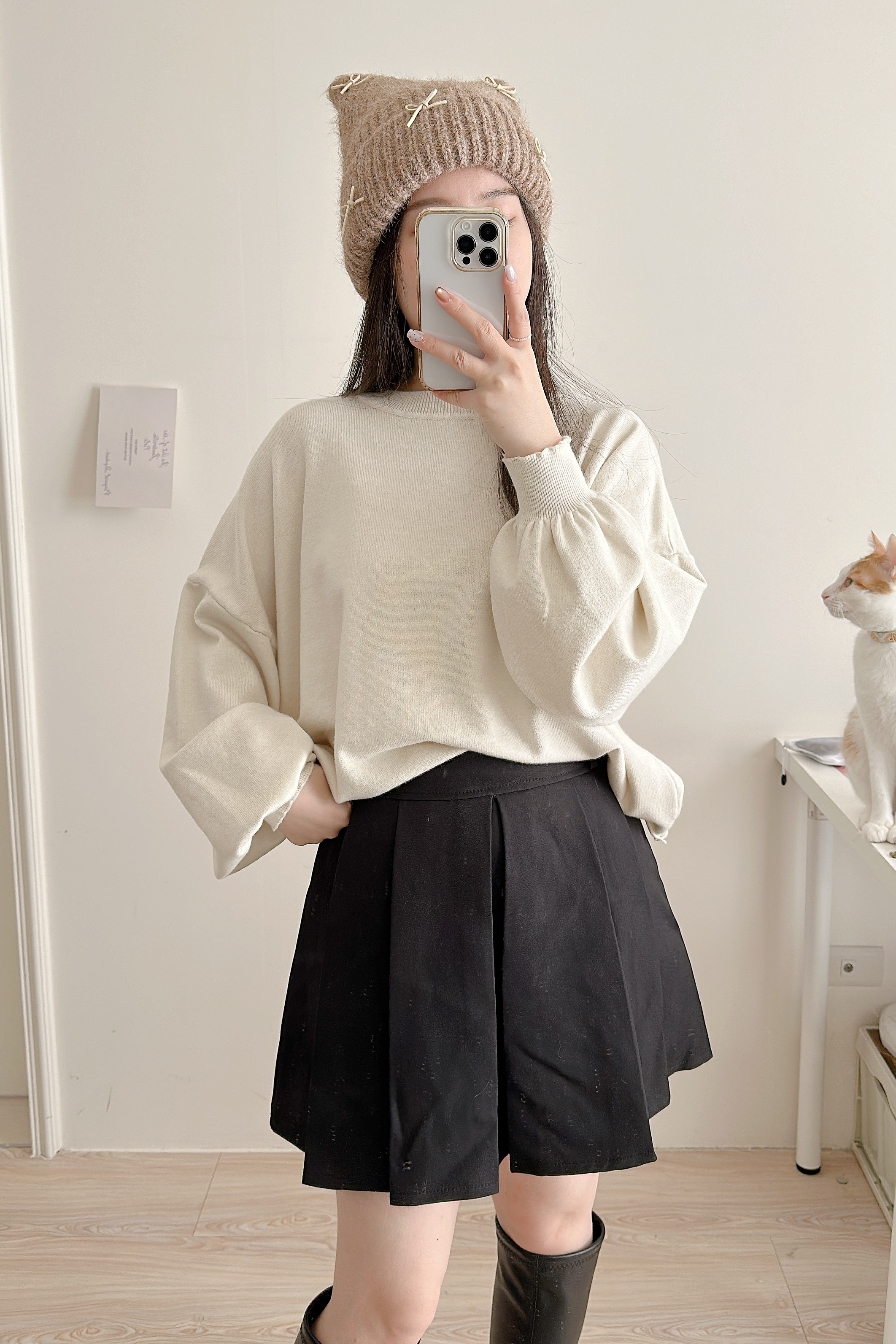 部份現貨🚚莫蘭迪調色盤落肩包心紗上衣💕共5色