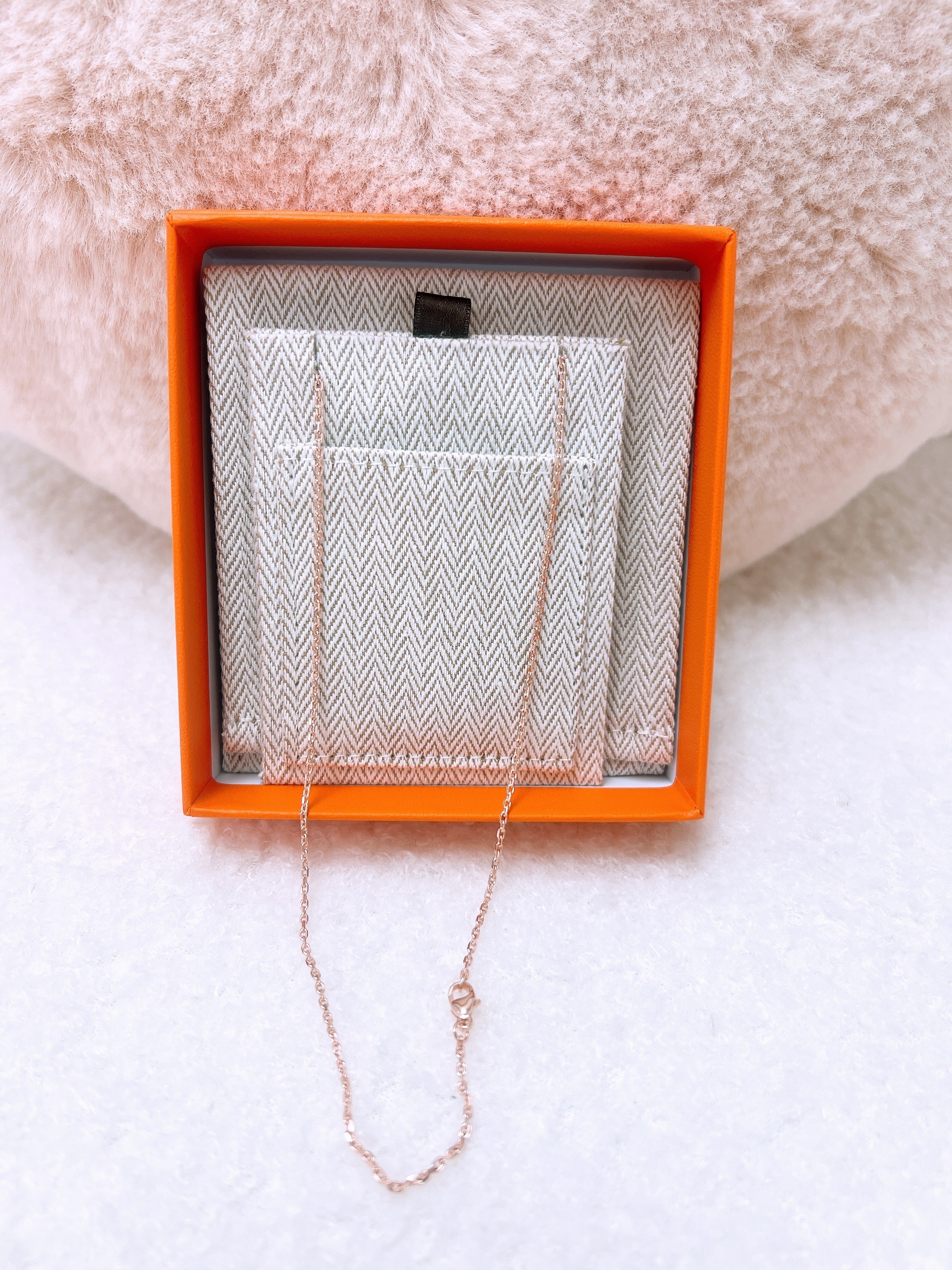 *Brand New* Hermes mini pop h rocabar necklace (dark pink/ pink/ rose gold hardware)