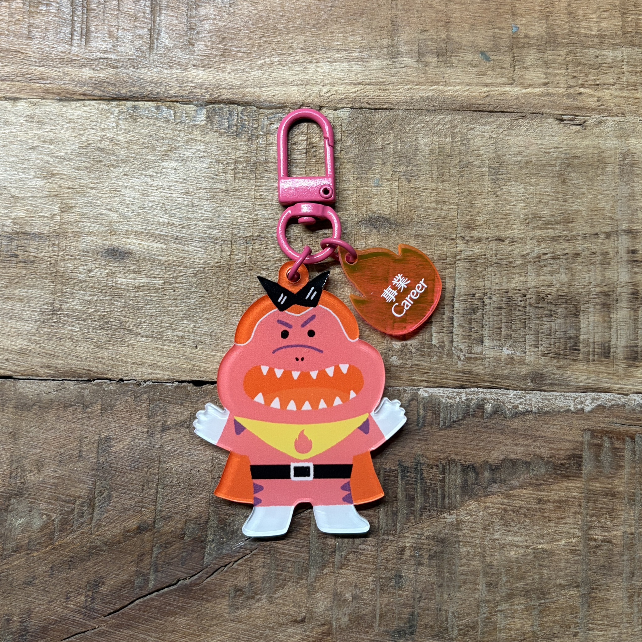 粉紅戰士小暴/恐龍戰隊/壓克力鑰匙圈