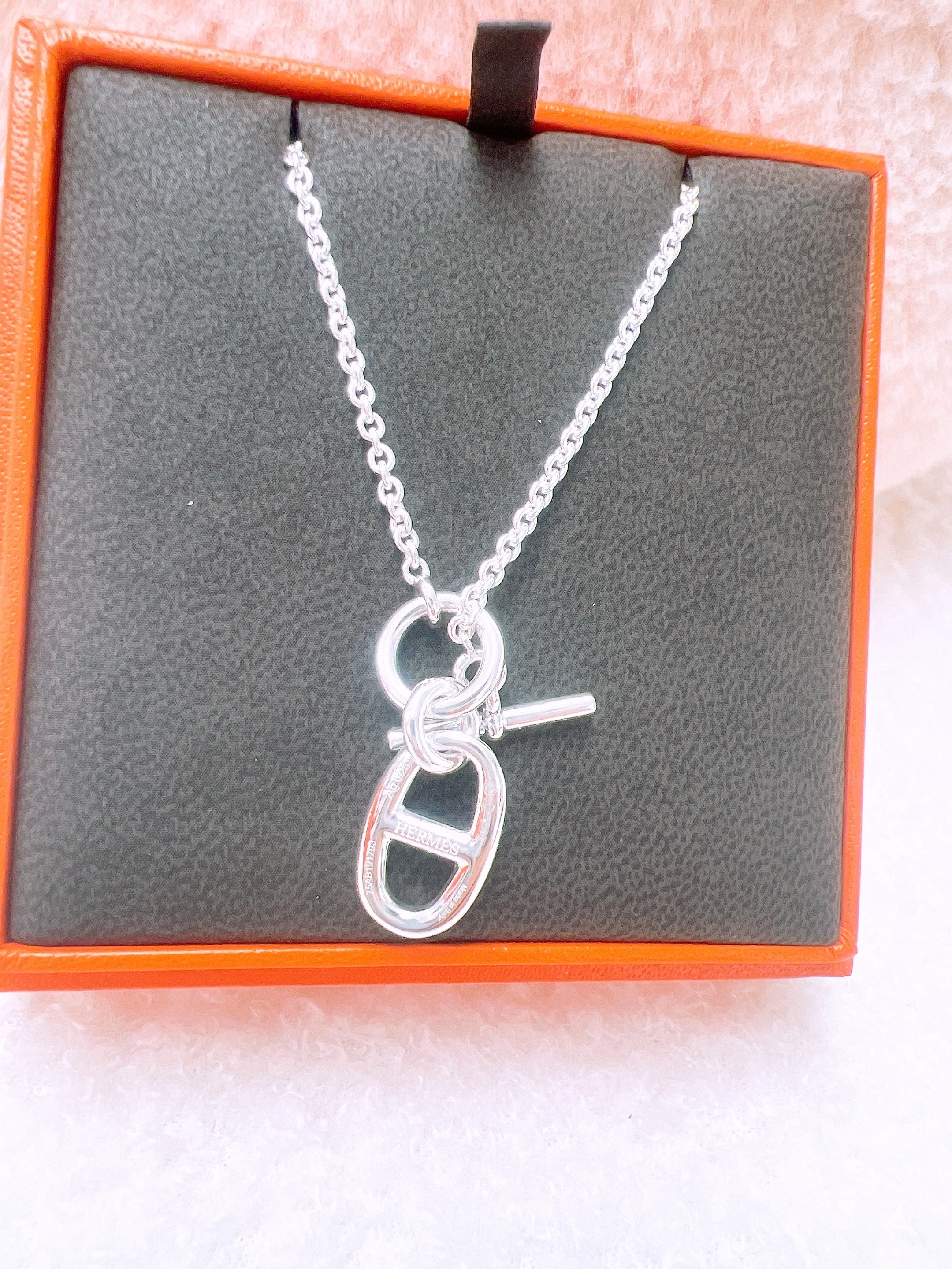 *Brand New* Hermes chaine d’ancre necklace silver 豬鼻頸鏈