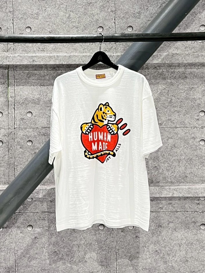 HUMAN MADE 老虎 愛心Logo 短袖 T