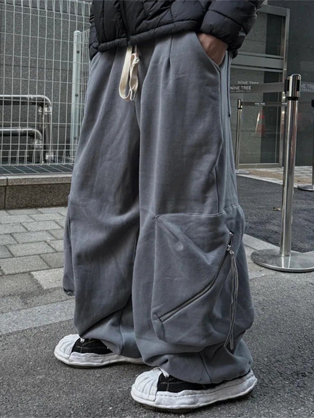 淨色工裝運動褲 (薄抓毛底) PULSE-181P