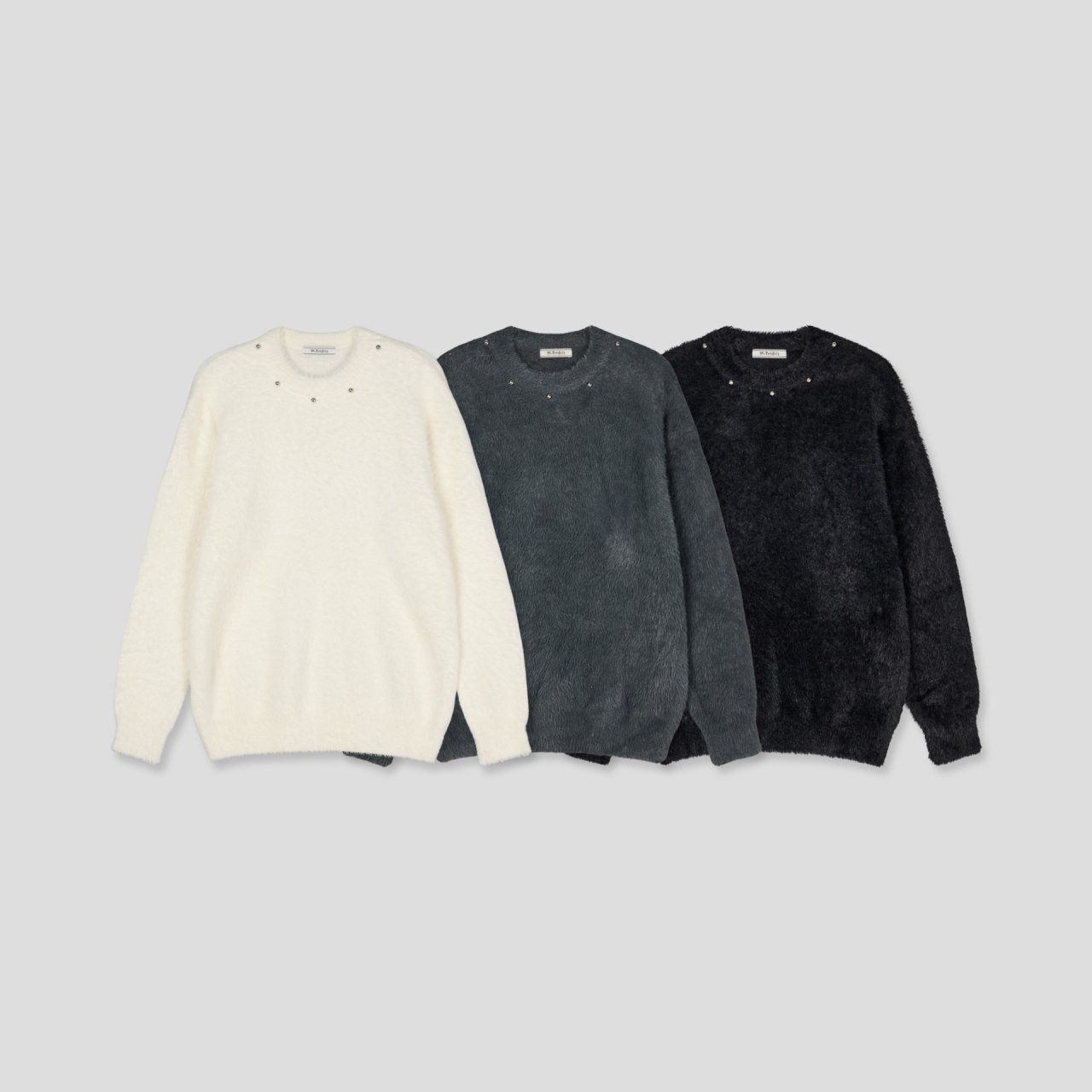 淨色毛毛針織衫 1990S-031T