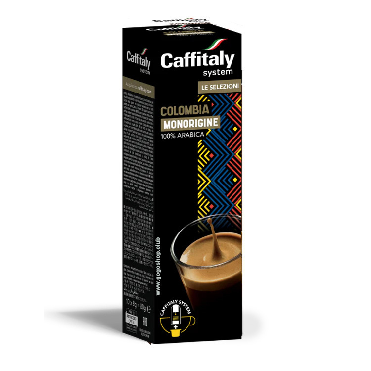 Caffitaly ECAFFE 單品哥倫比亞咖啡膠囊 (10杯裝)
