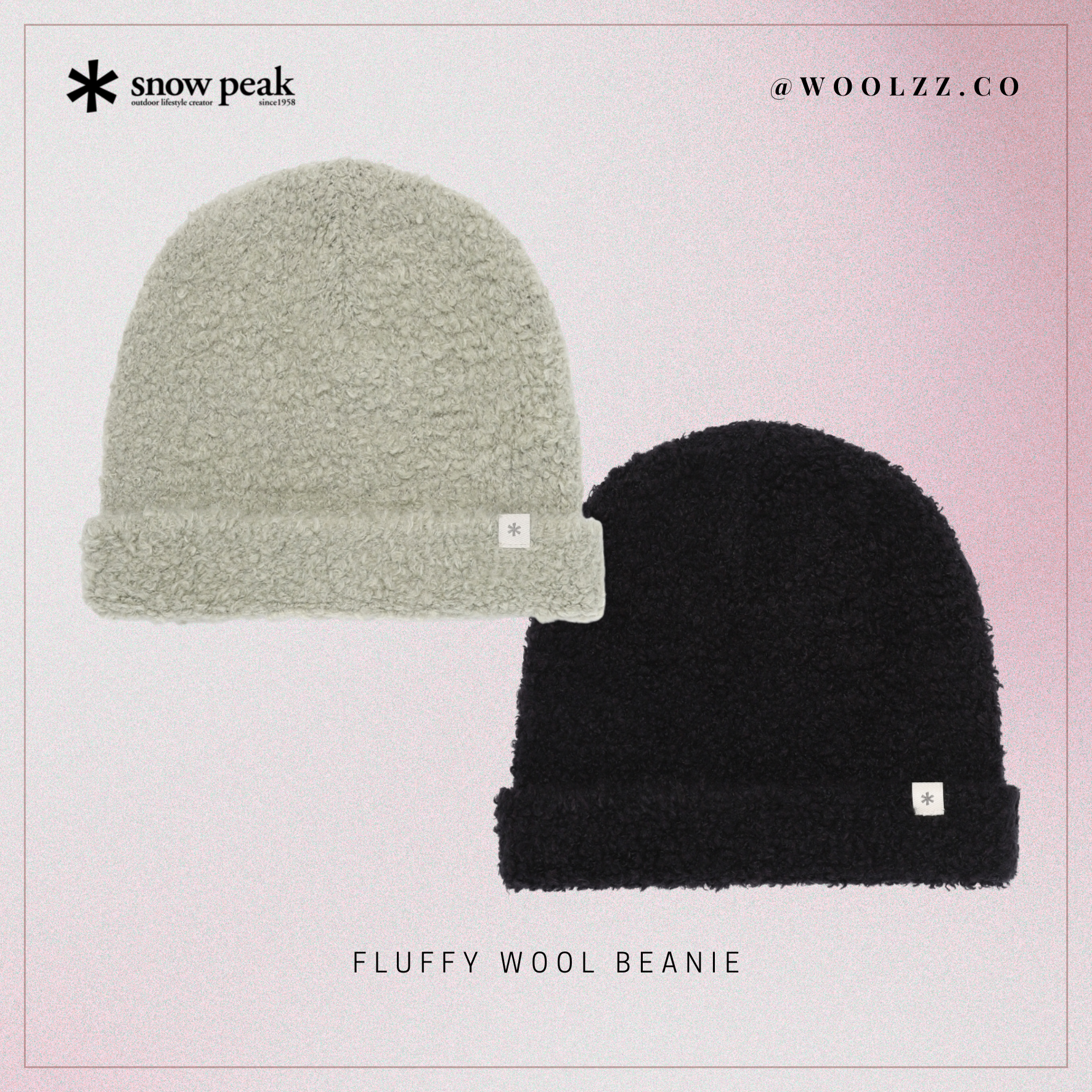 Snow Peak 蓬鬆羊毛針織帽 S25WUF-KC62
