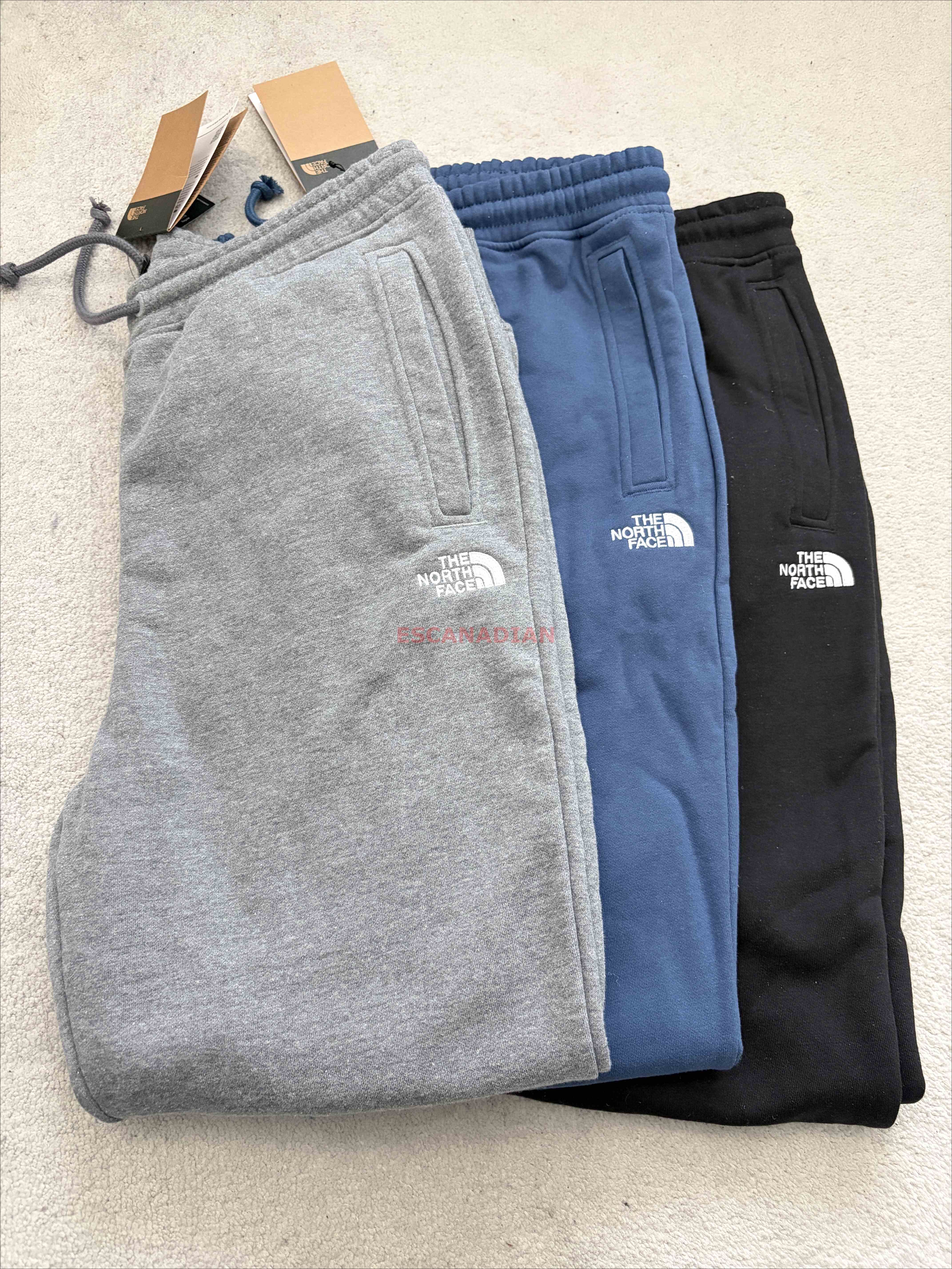 THE NORTH FACE 男大人 刺繡小標 刷毛 縮口 棉褲 (3色)