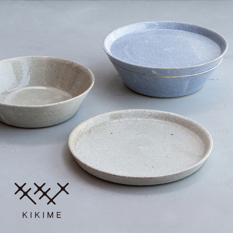 【日本 KIKIME】kasane 美濃燒梅花皮陶瓷食器【二層】