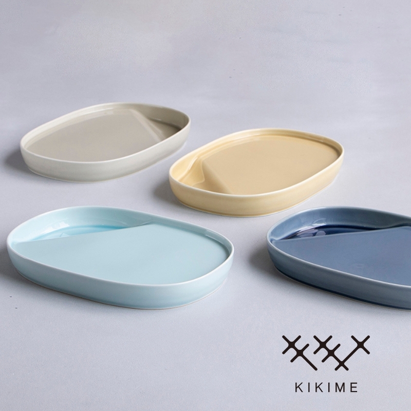【日本 KIKIME】suzuri 波佐見燒可沾醬橢圓盤