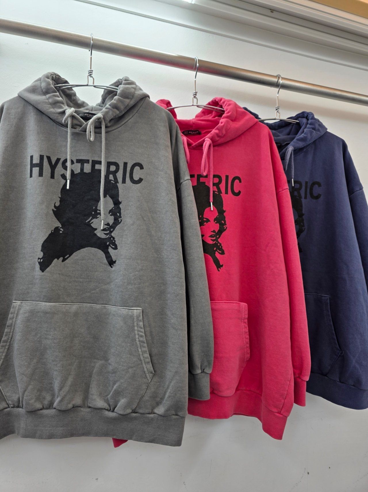 OverSize洗水英文字圖案連帽衛衣 T5843