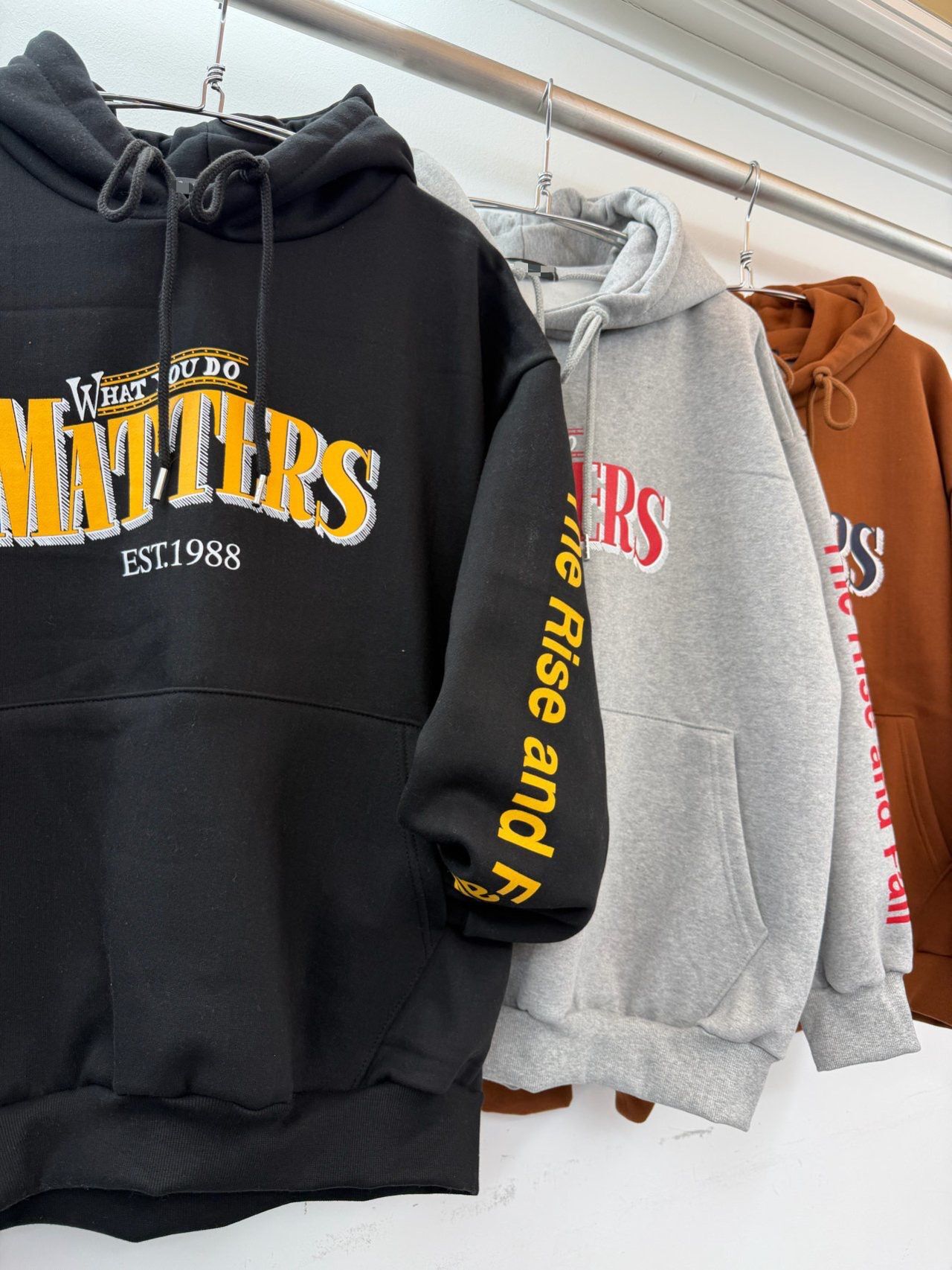 OverSize英文字連帽衛衣(薄抓毛底) T5852