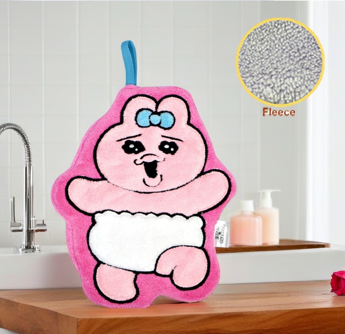 底褲兔 褲褲兔 造形珊瑚絨抹手巾