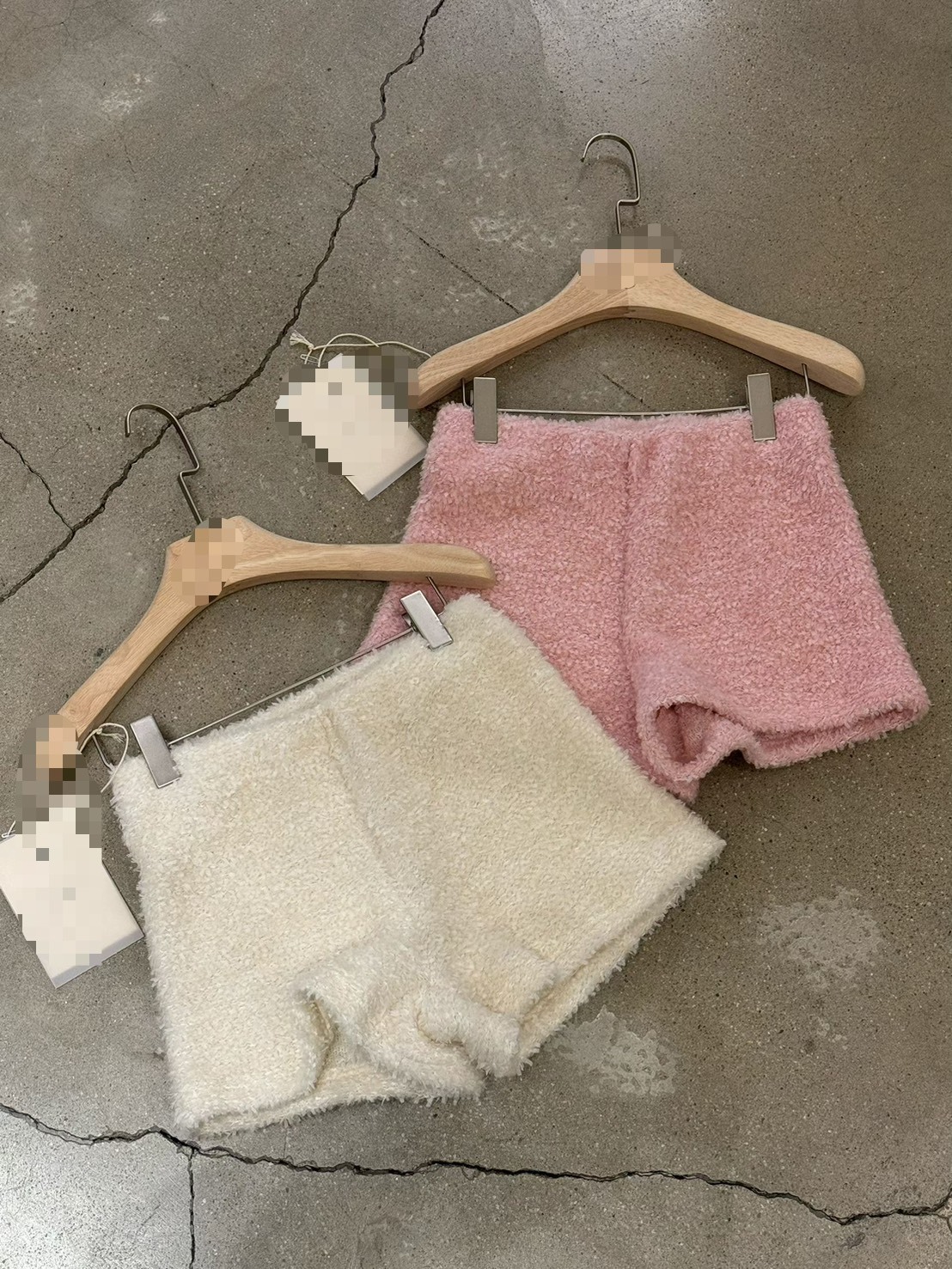 抓絨短熱褲