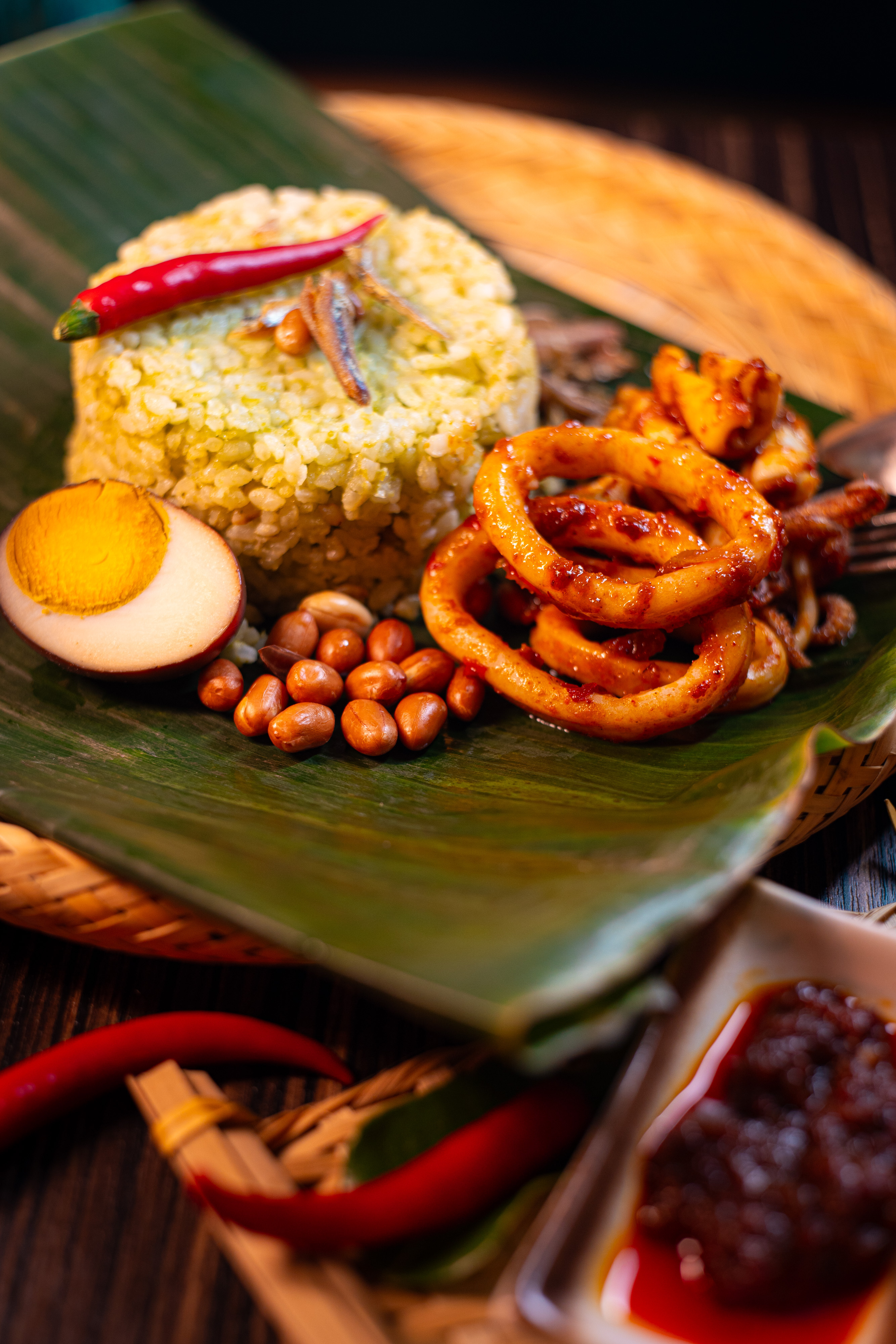 辣味參巴魷魚椰漿飯