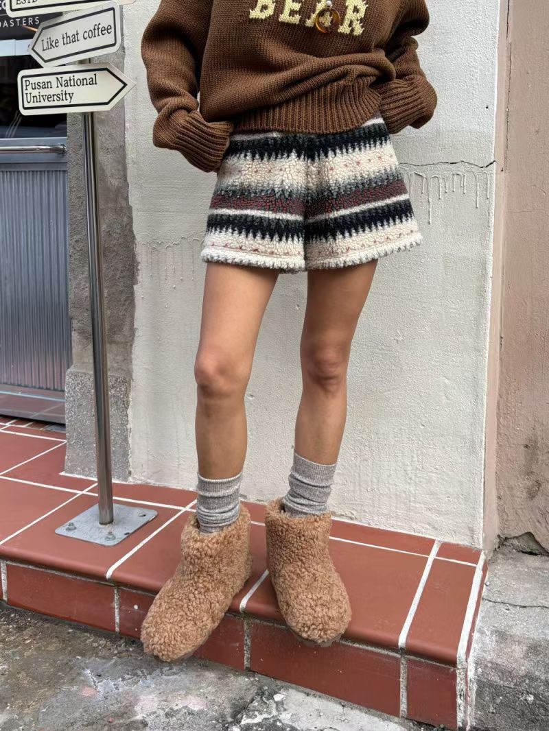 費爾島抓絨短褲